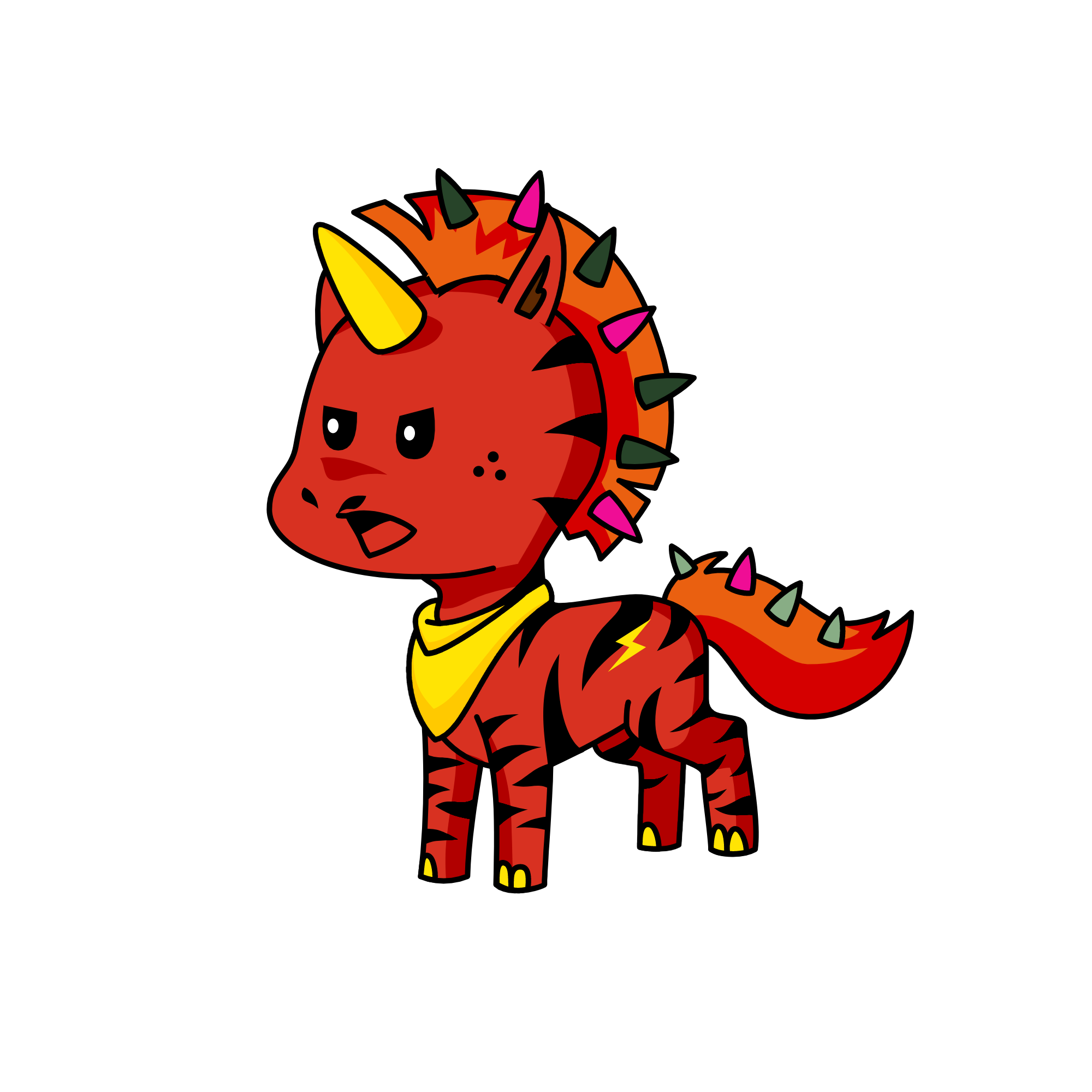 Spikey, the unicorn