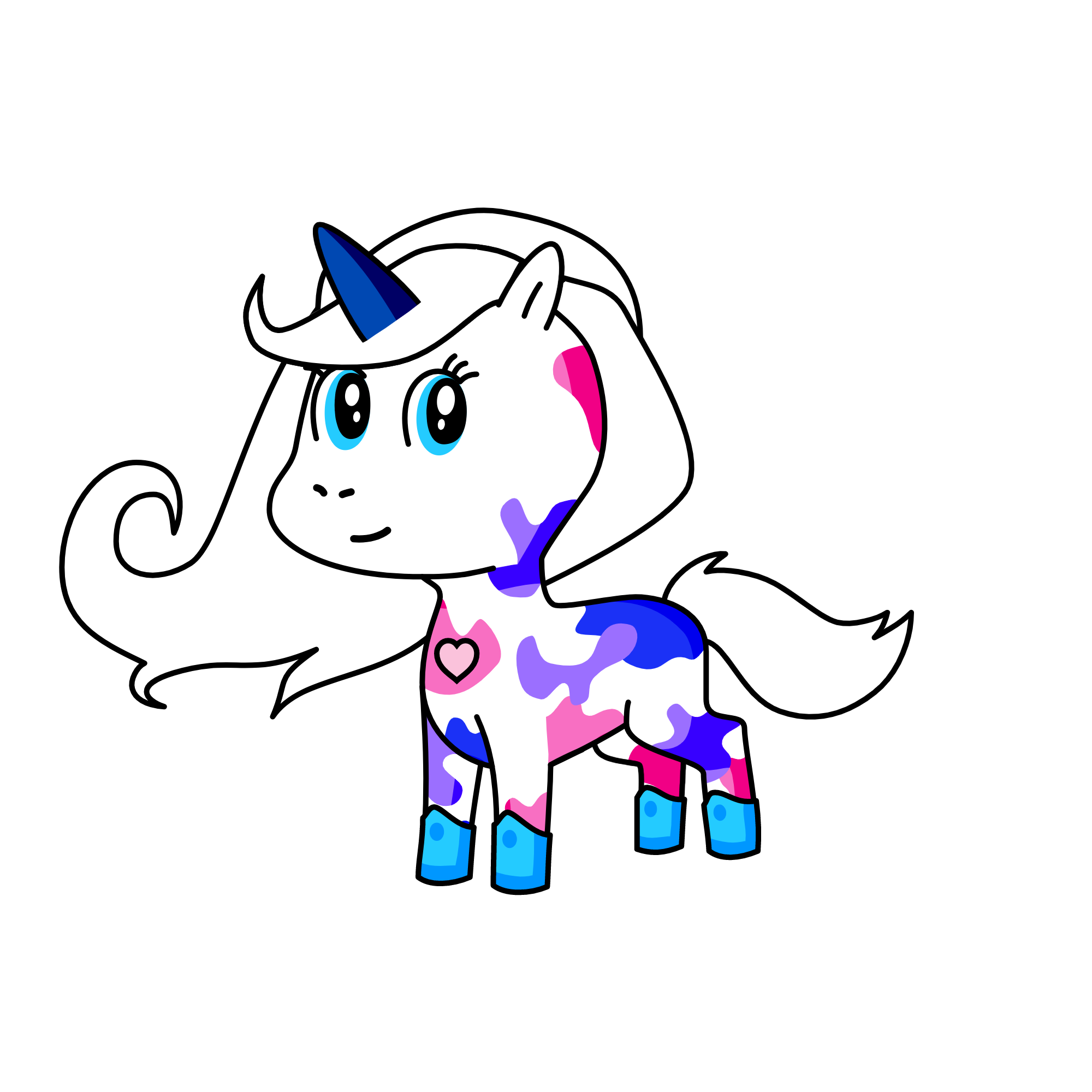 North the Saber tooth cat, the unicorn