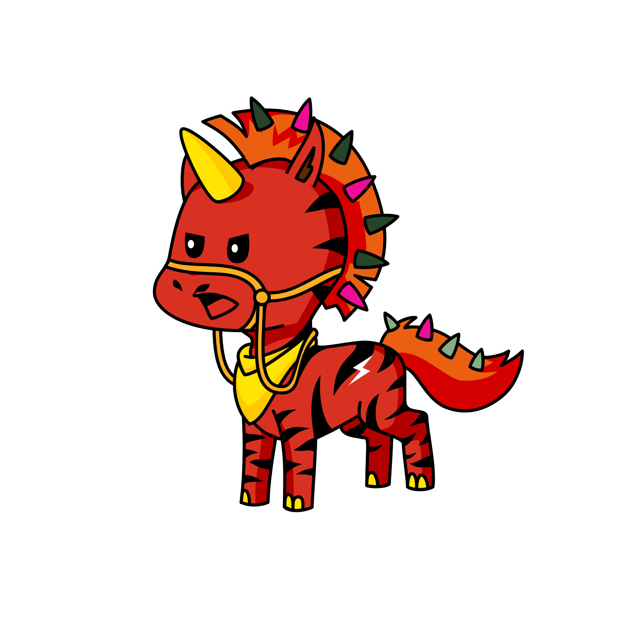 Spikey, the unicorn