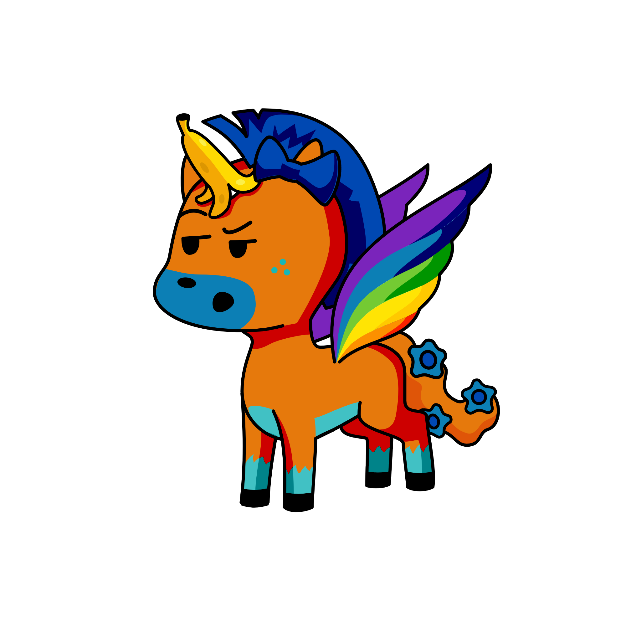 ⠀, the unicorn