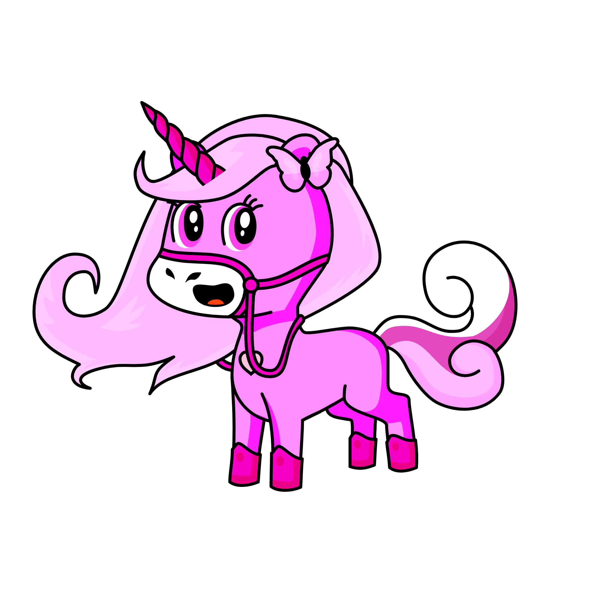 Pinky, the unicorn