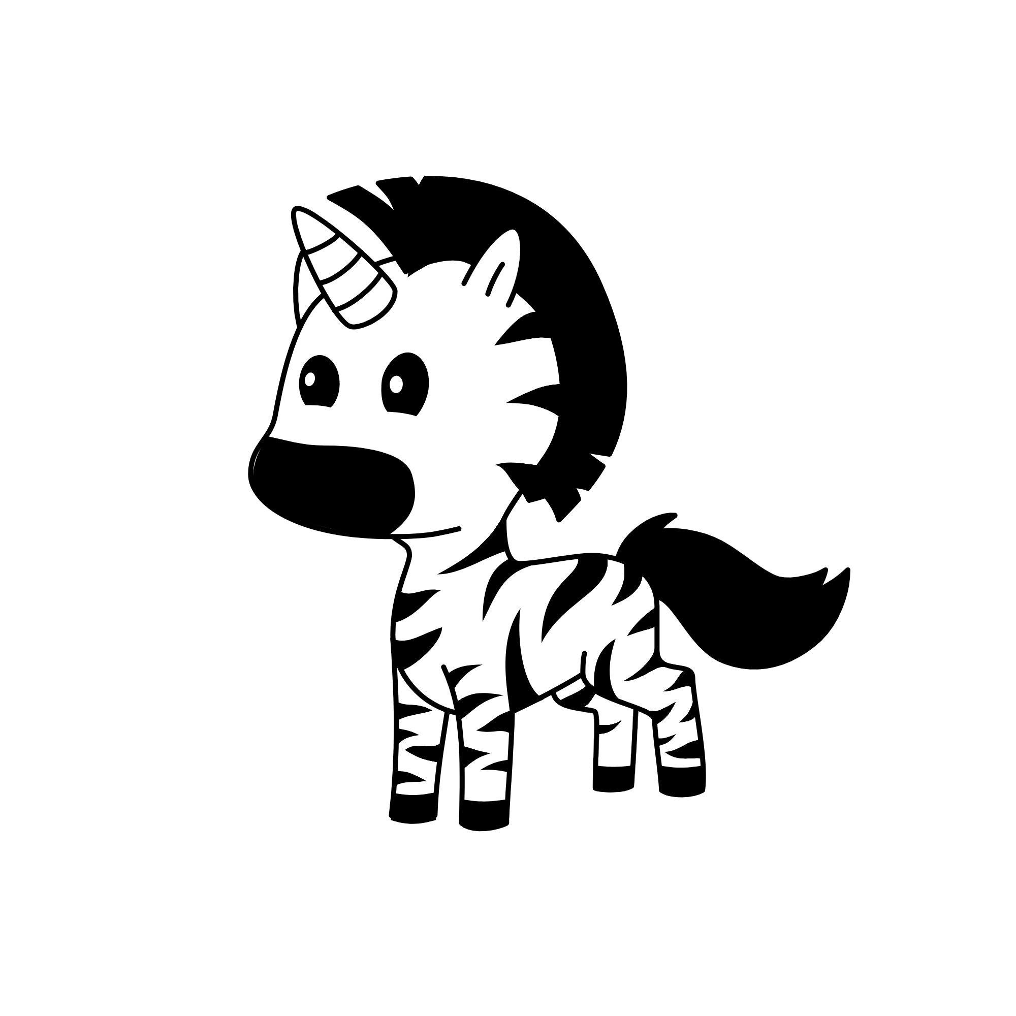 zebra, the unicorn