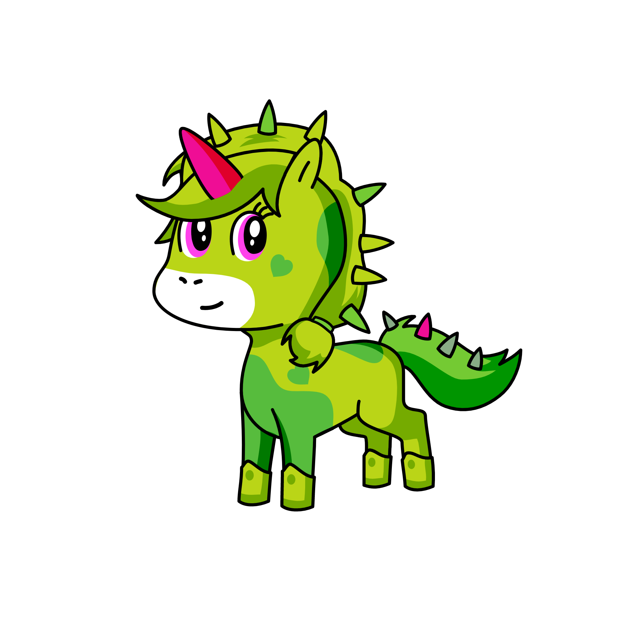 Cactus corn, the unicorn