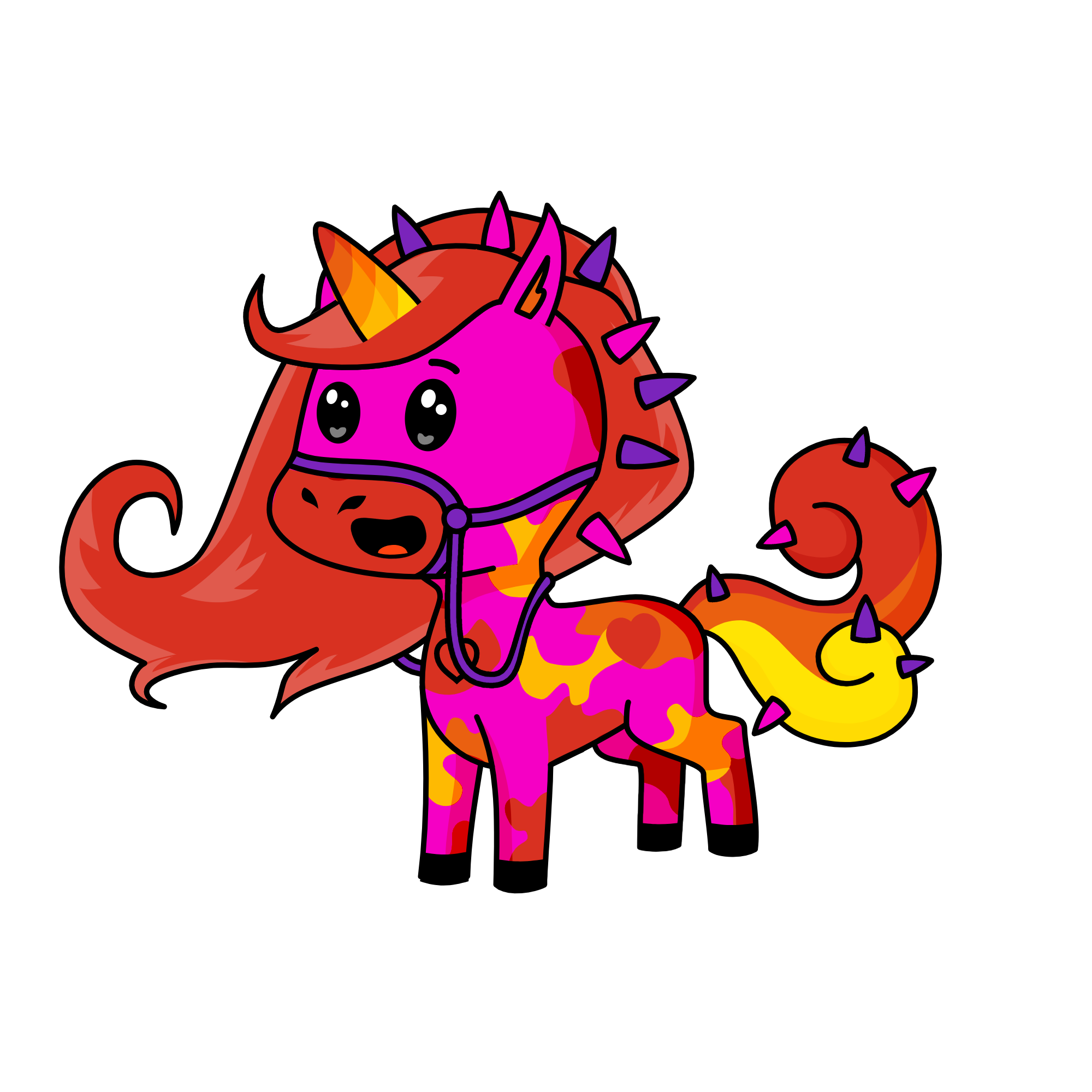 Rainbow, the unicorn