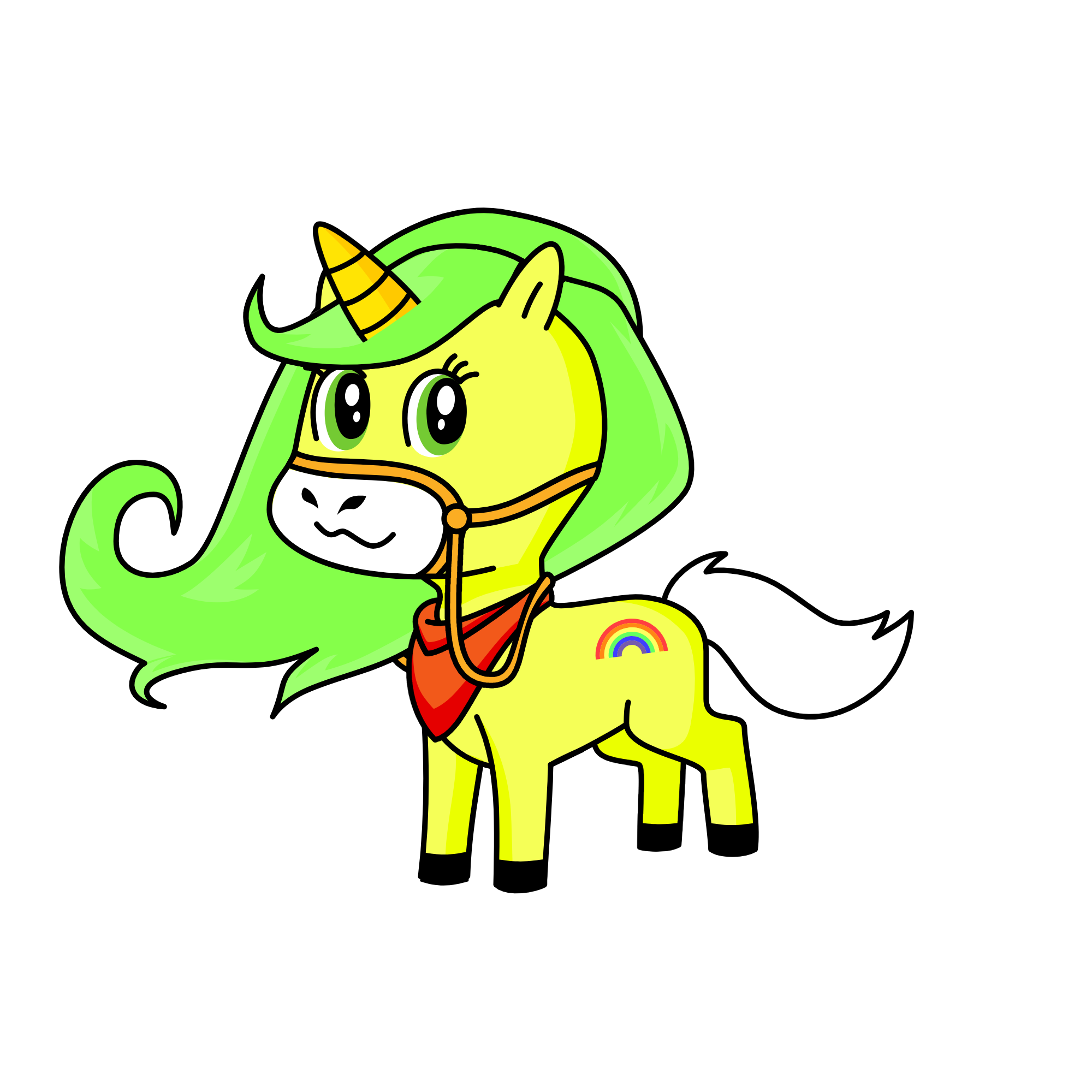 yhellow, the unicorn