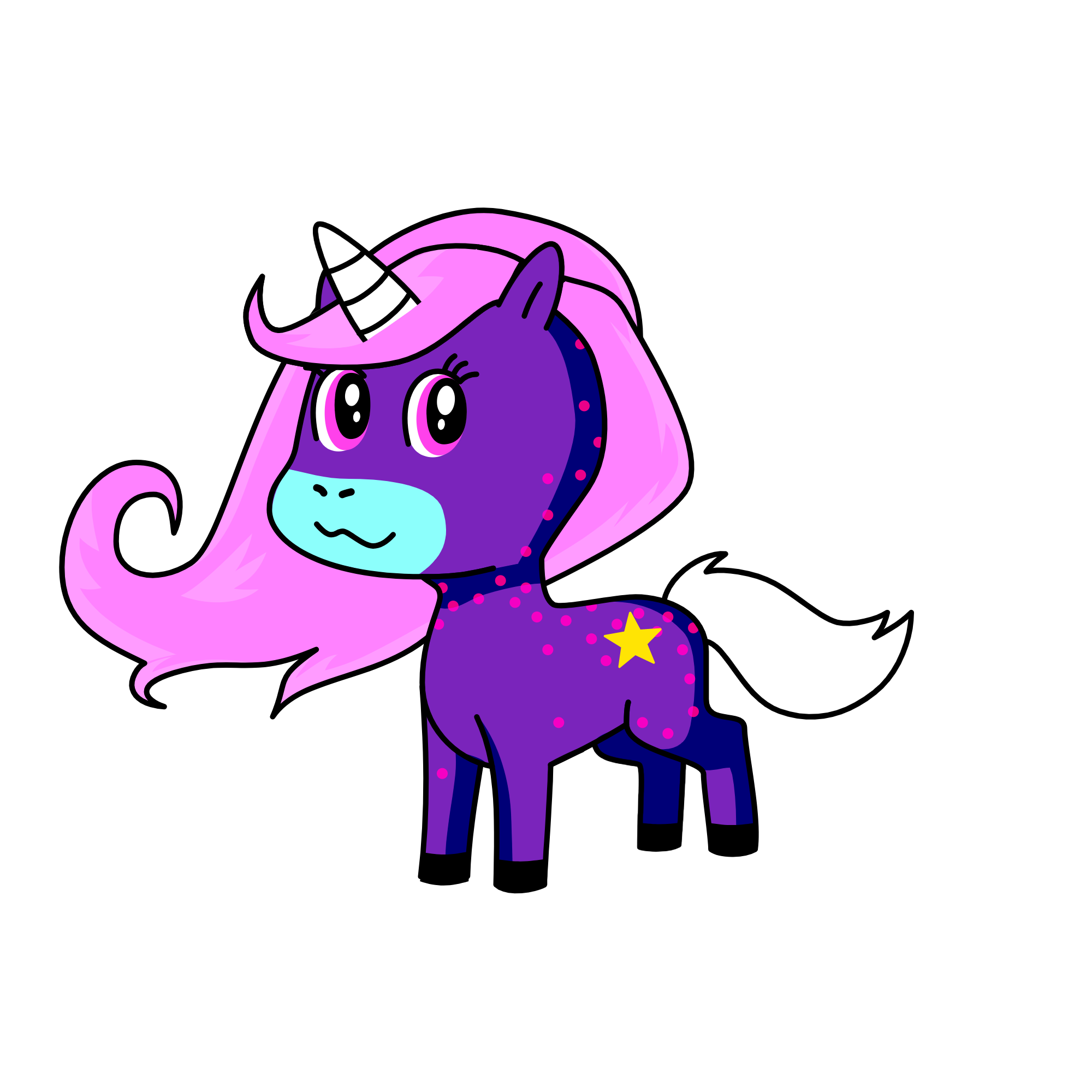 Starburst, the unicorn