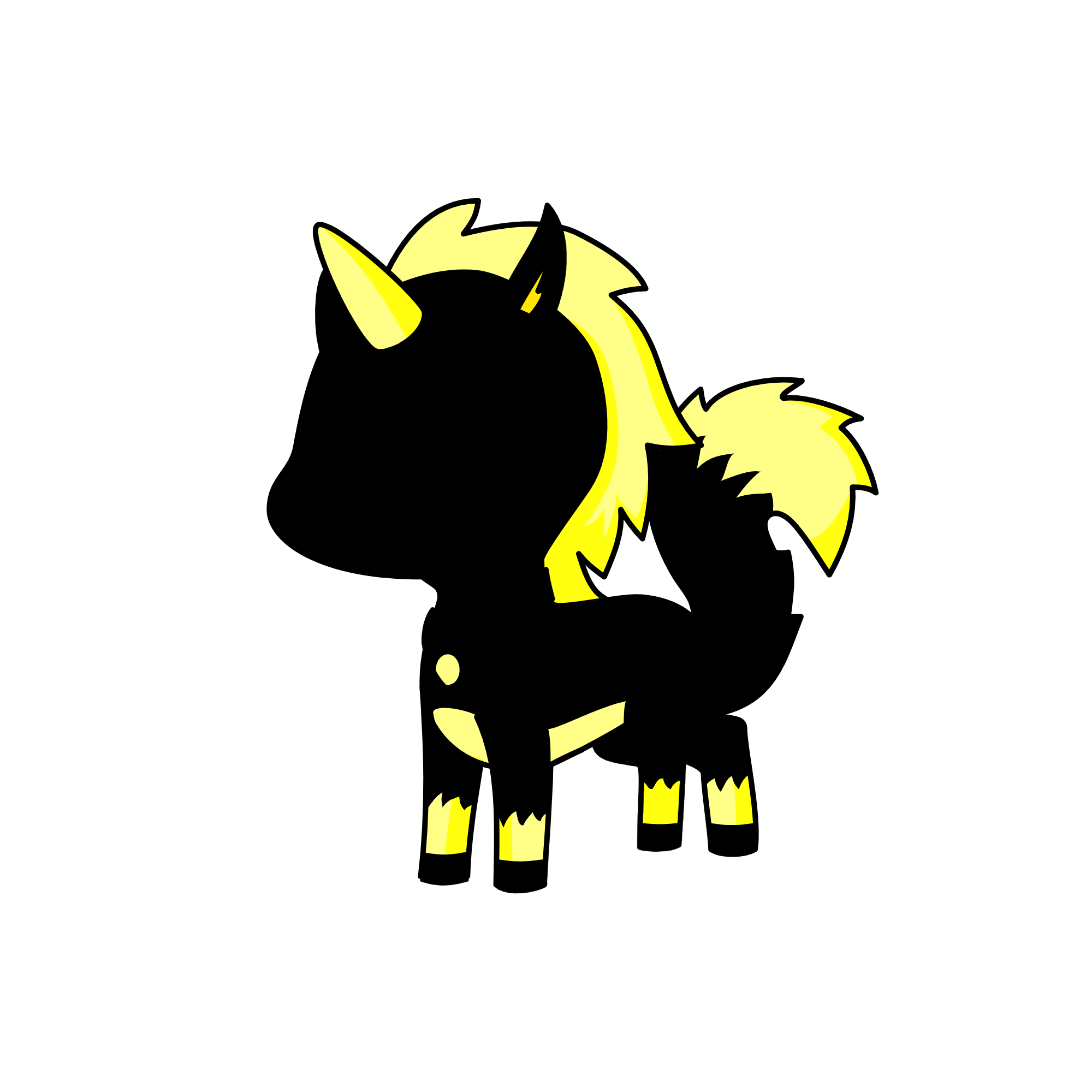 Golden fox (DON'T COPPYYY), the unicorn