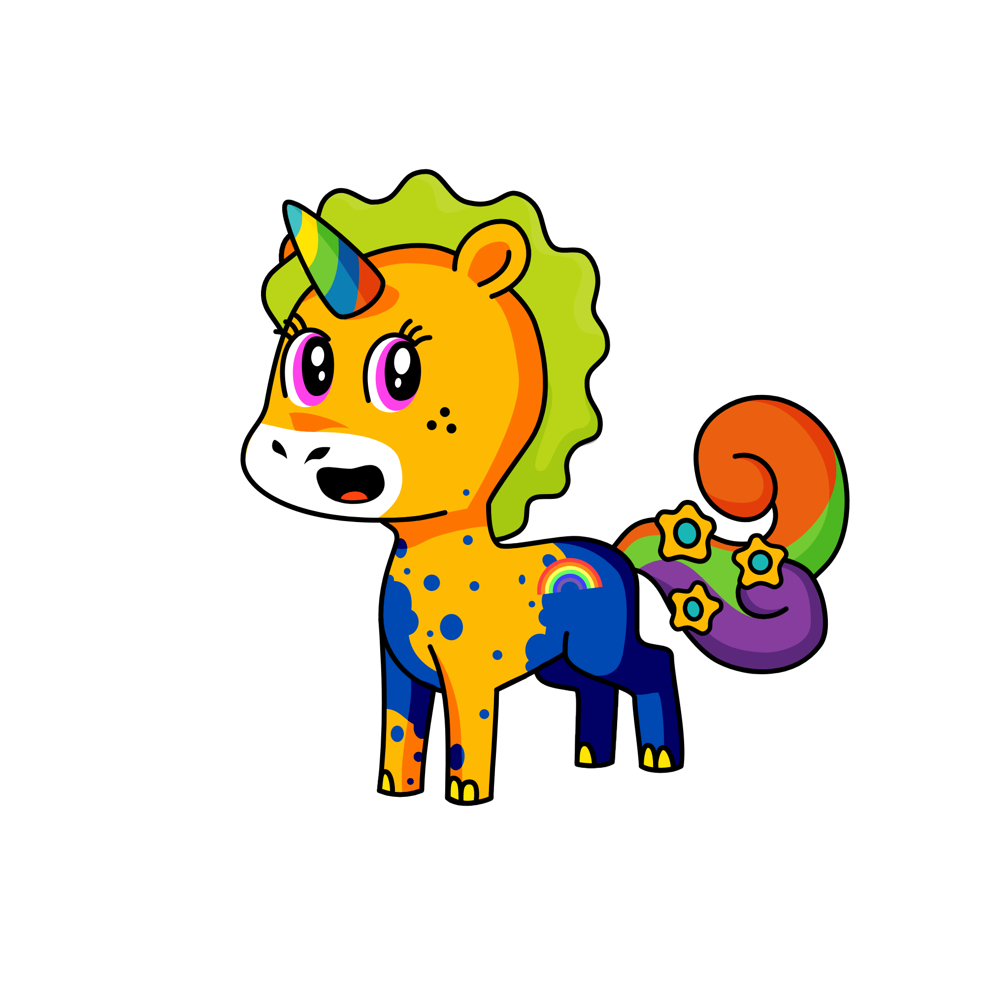 super rimbow, the unicorn