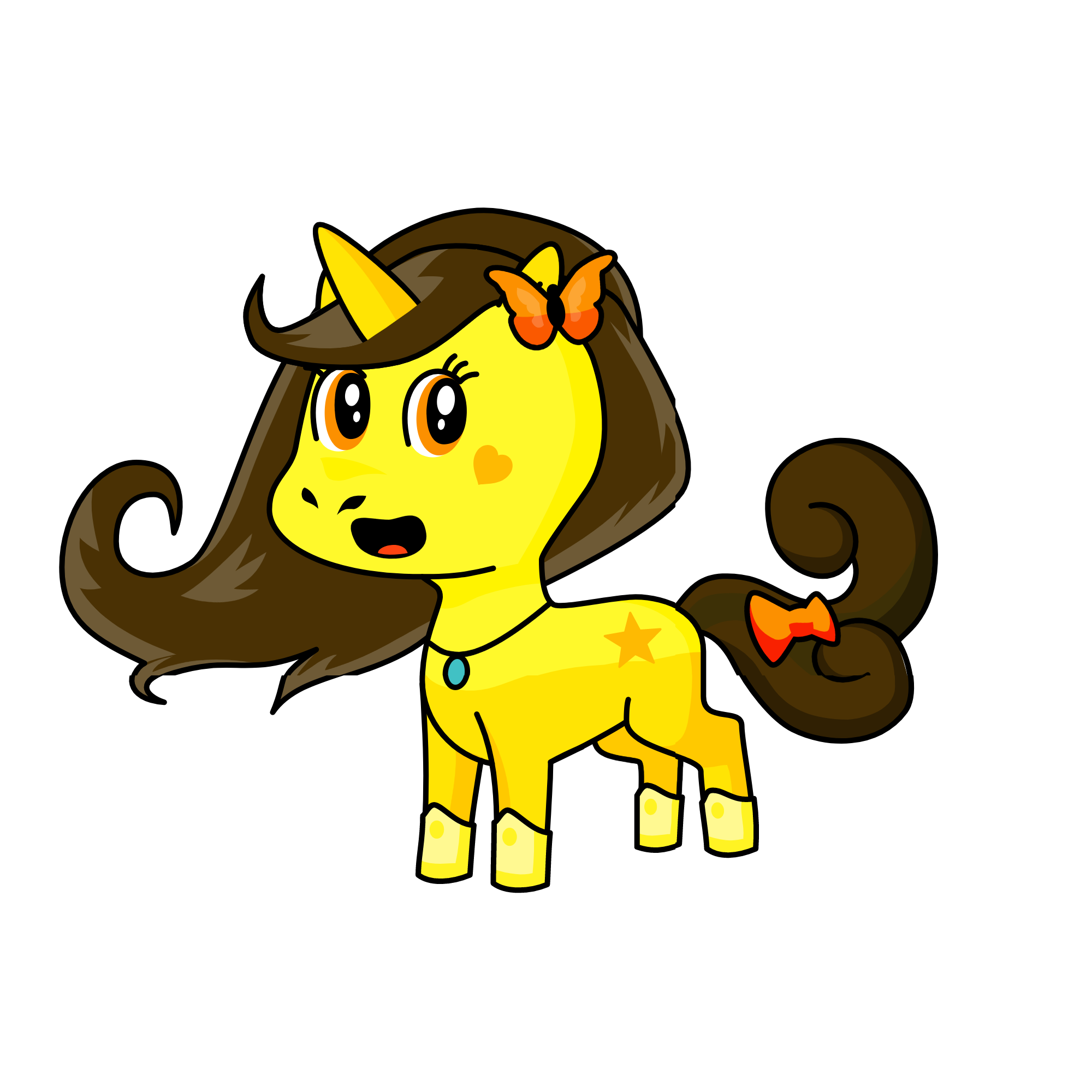 gold, the unicorn
