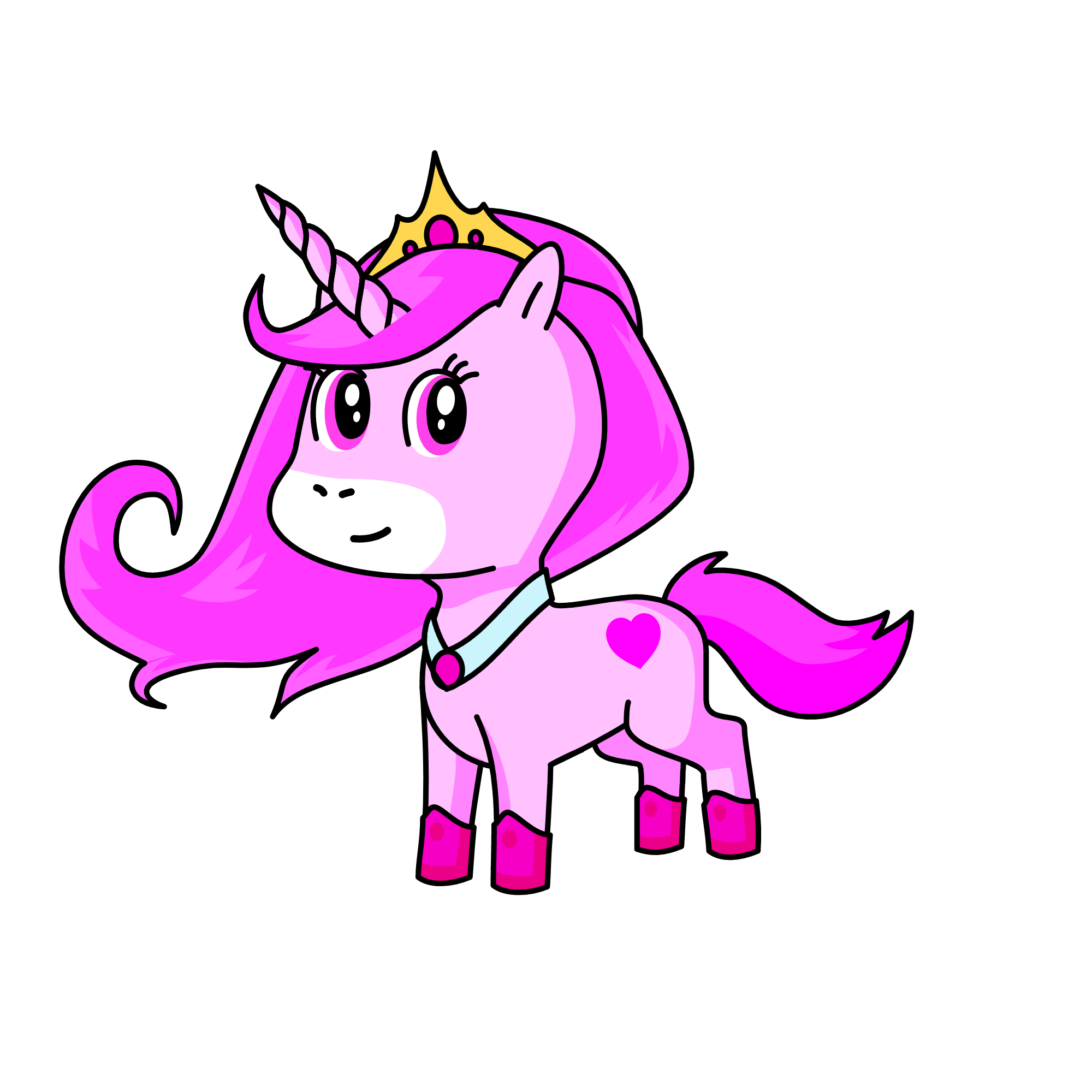 Pink Pixel, the unicorn