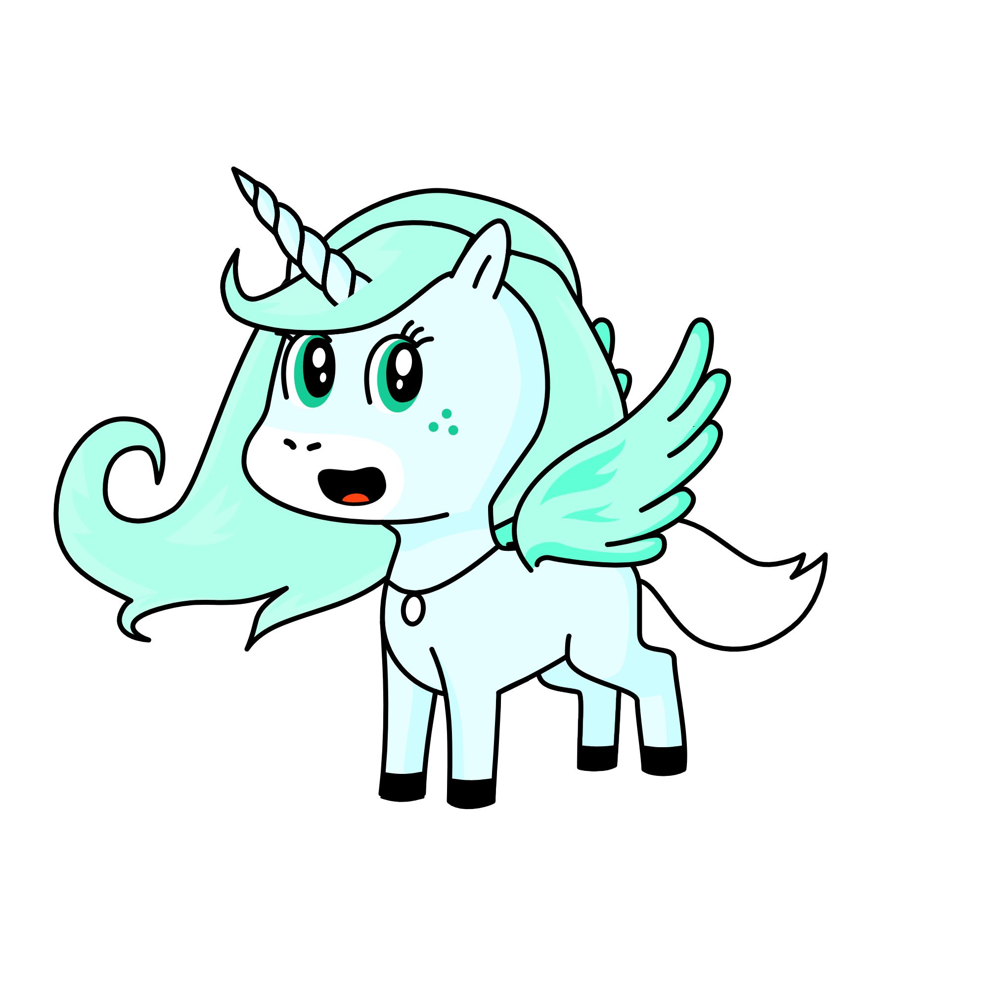 aqua, the unicorn