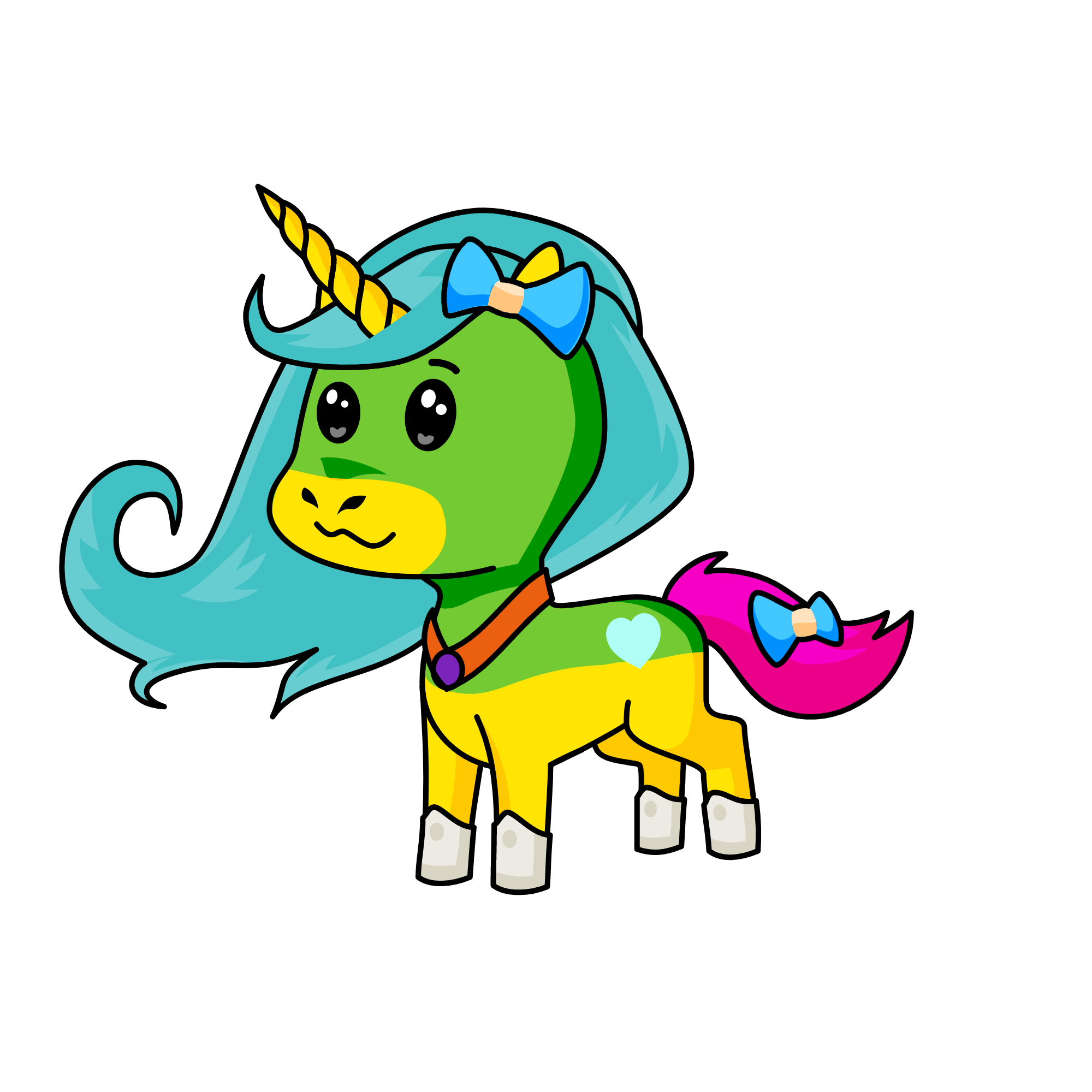 color, the unicorn