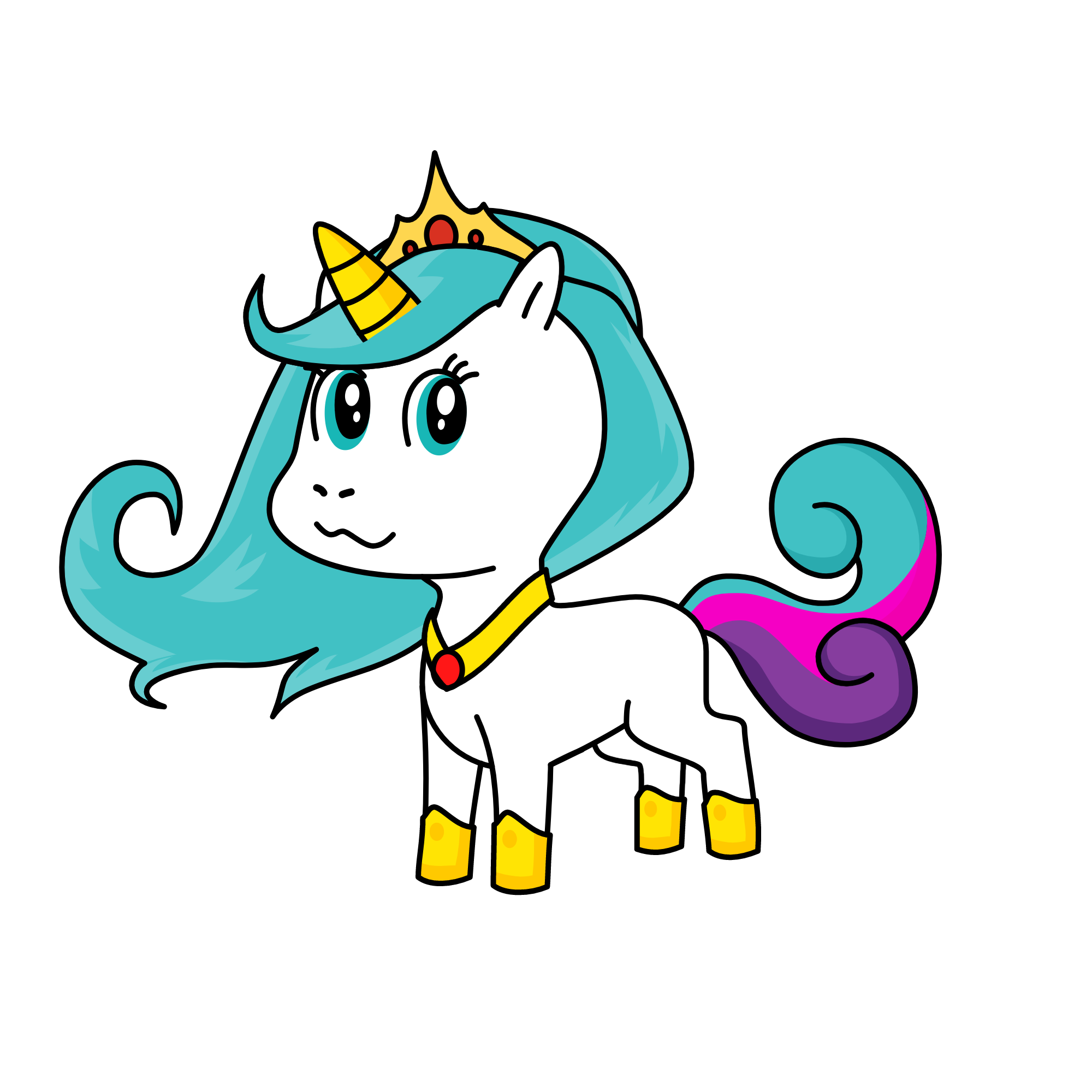 Princess Celestia, the unicorn