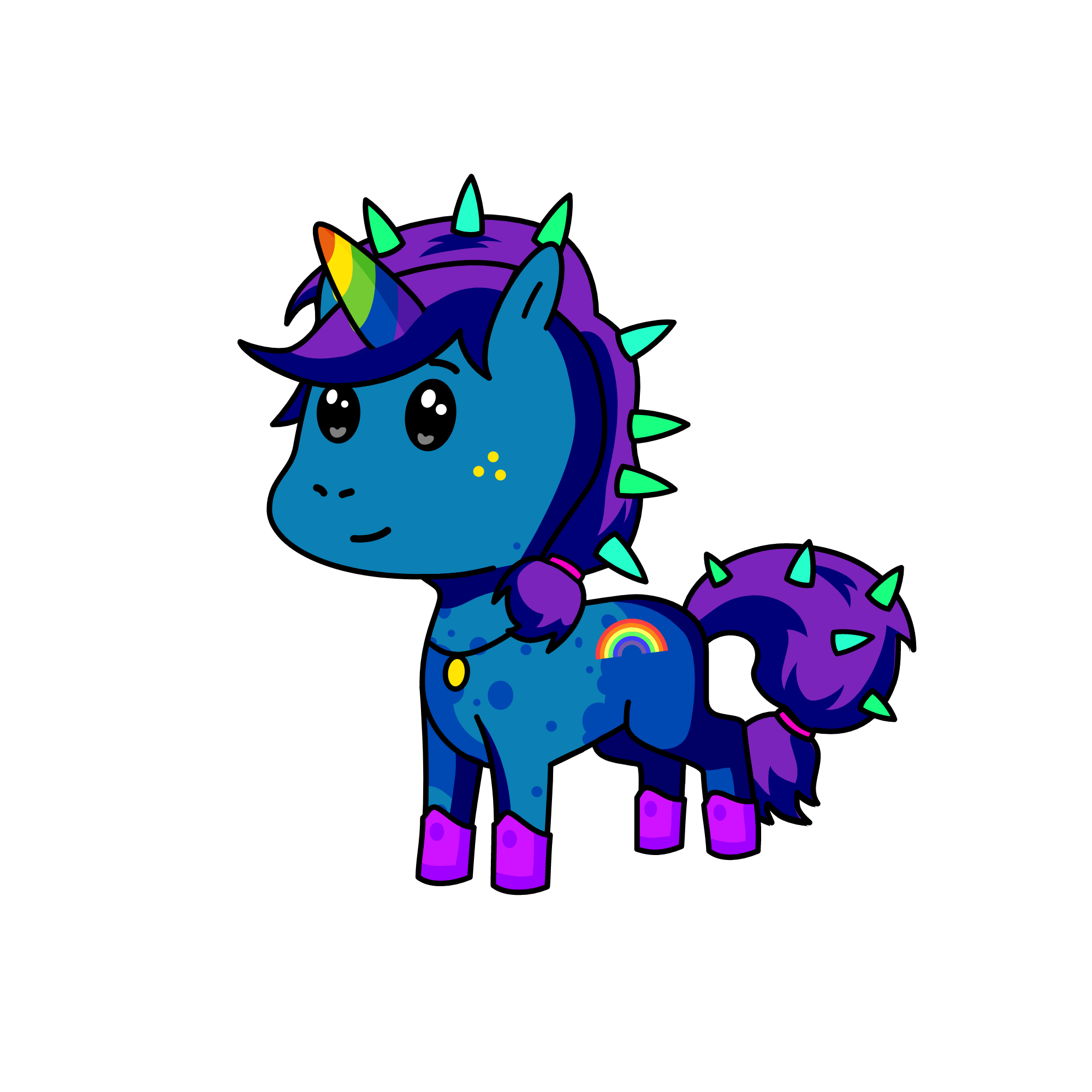 Pecas, the unicorn