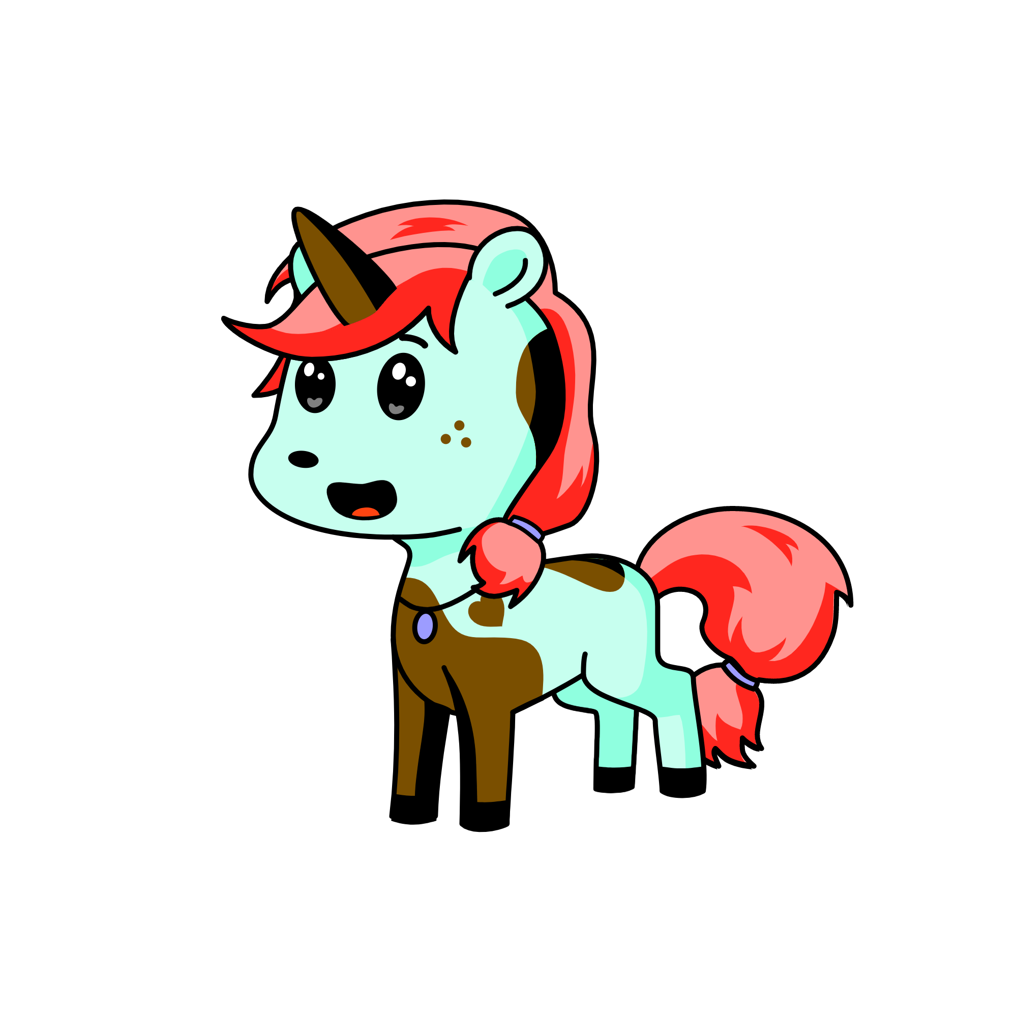 Christmas, the unicorn