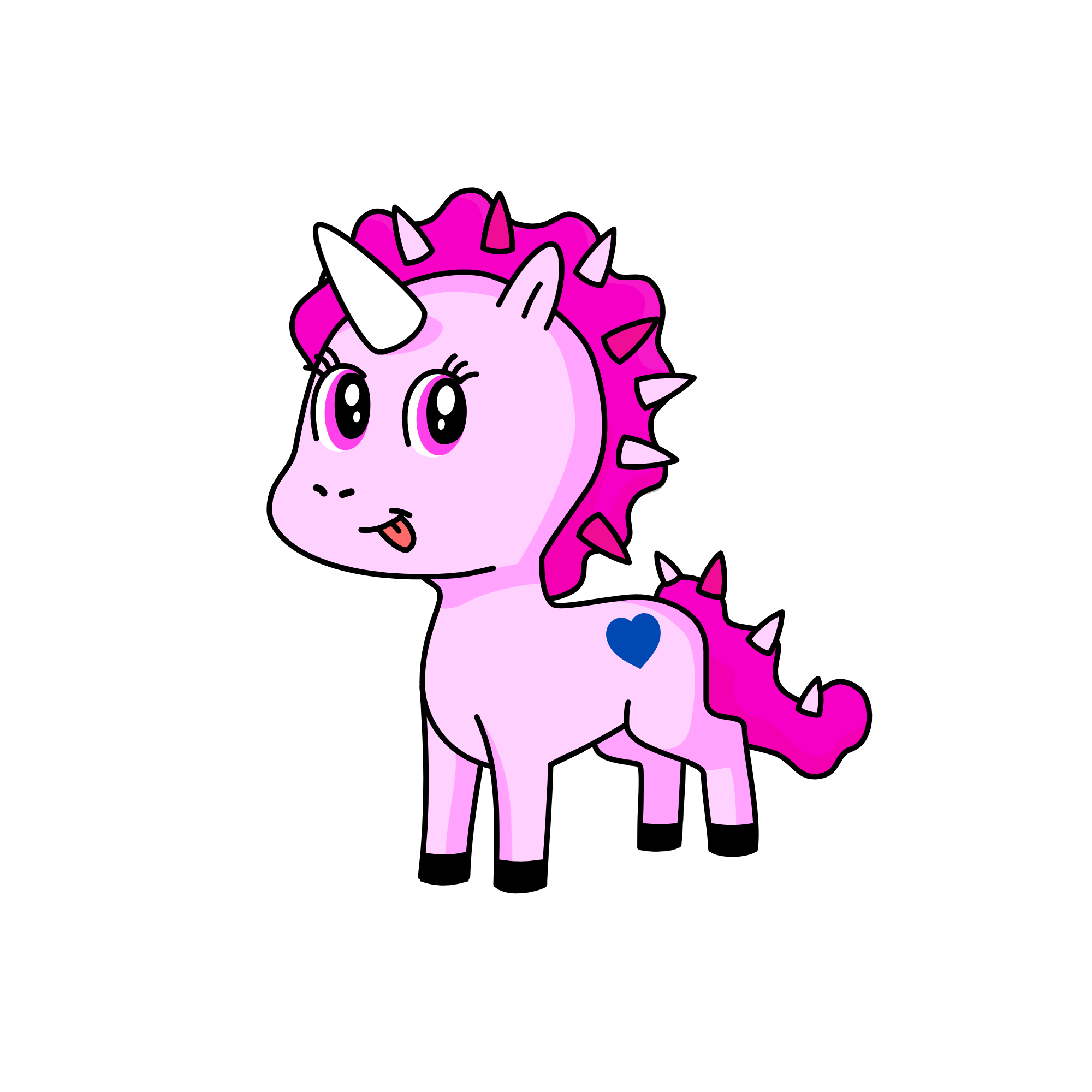 pinke pie, the unicorn