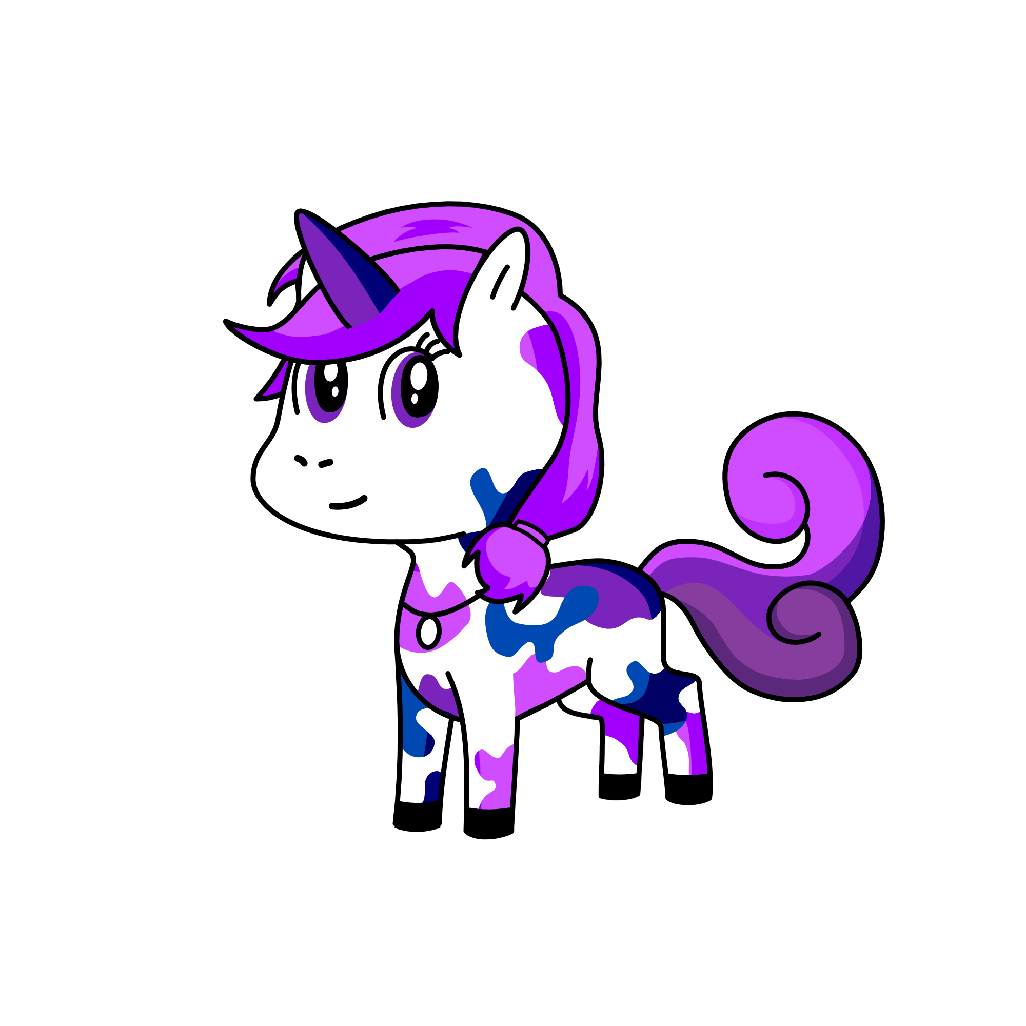 violet, the unicorn