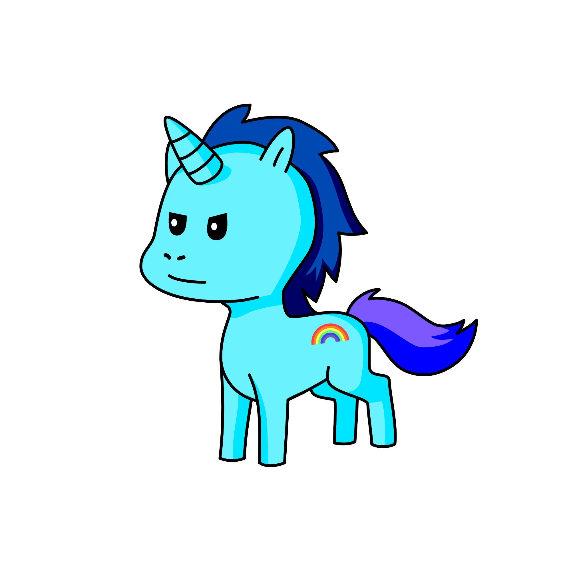 Rainbow Dash, the unicorn