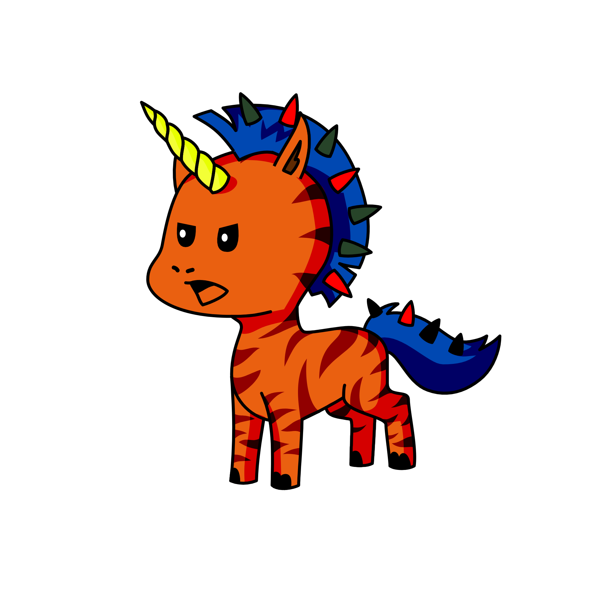 Evil Rock Queen, the unicorn