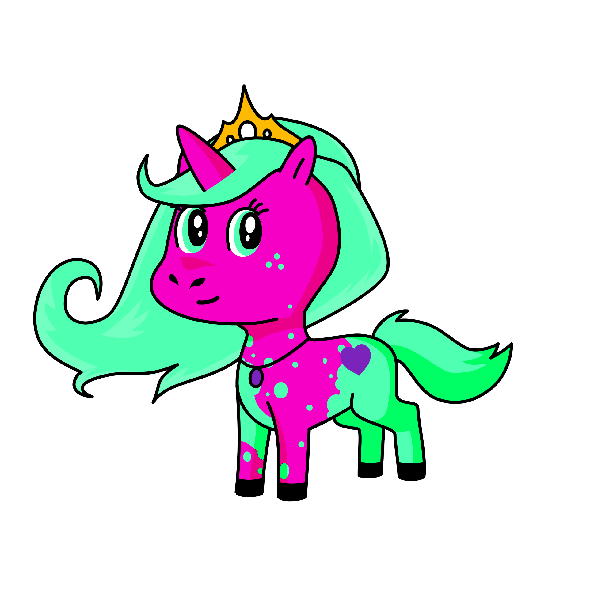 Poppy the Popular Princess, the unicorn
