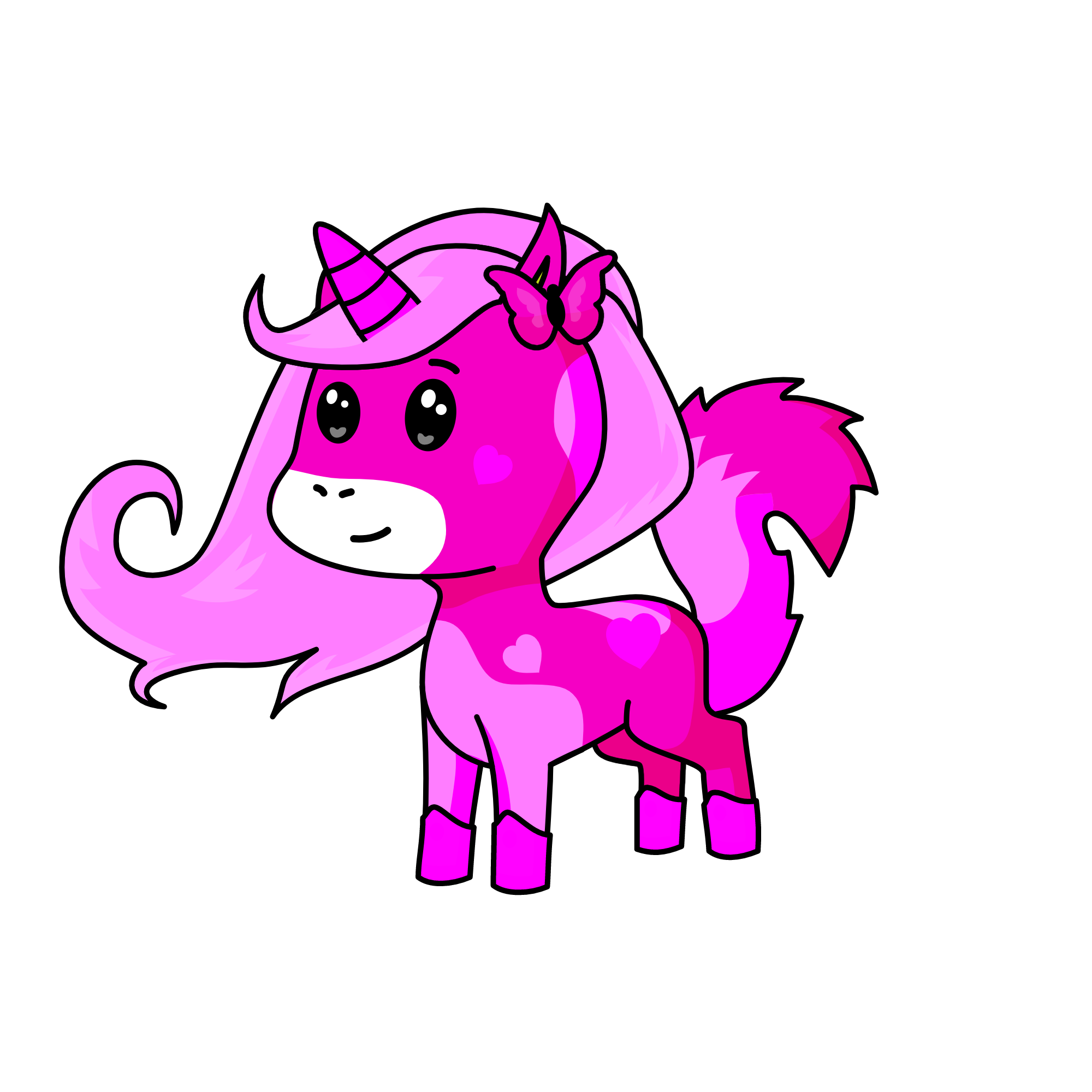 Prinsess heart, the unicorn