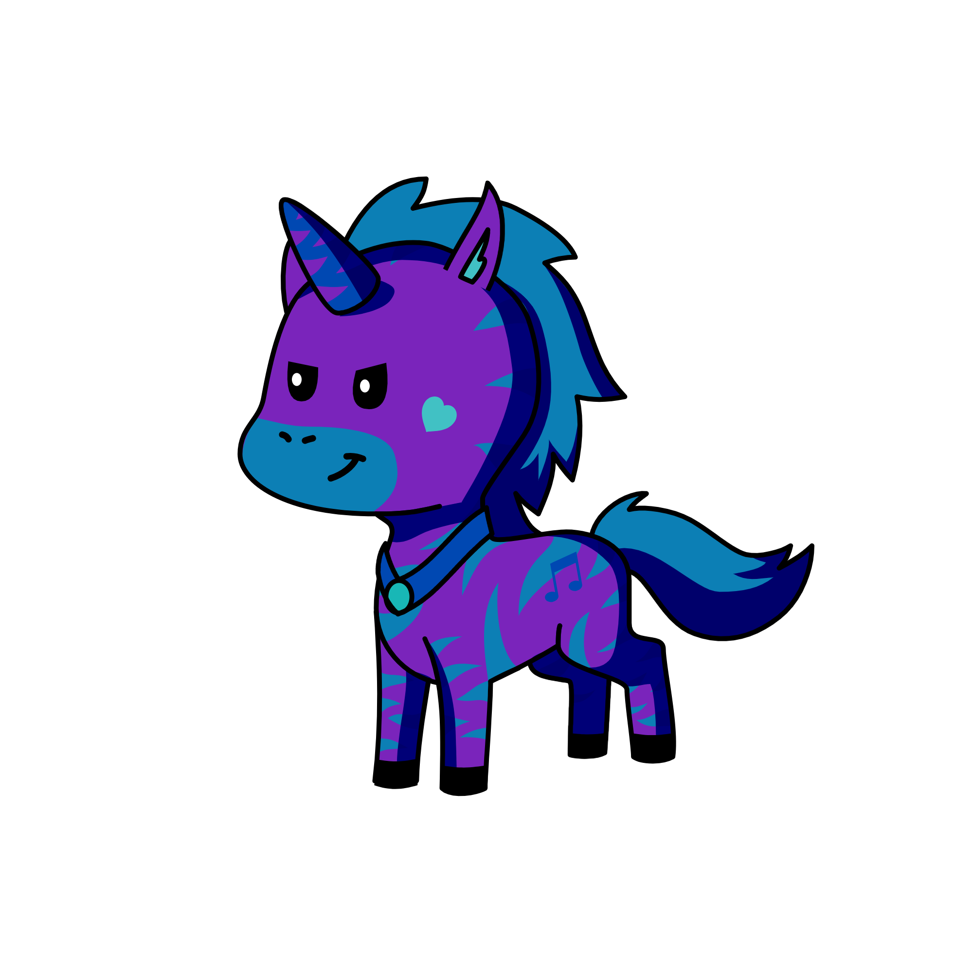 BLU3B3RRY, the unicorn