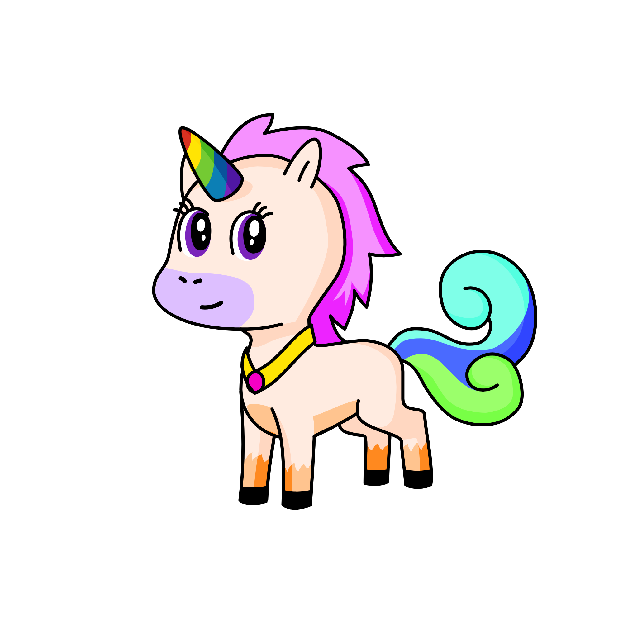 rainbow, the unicorn