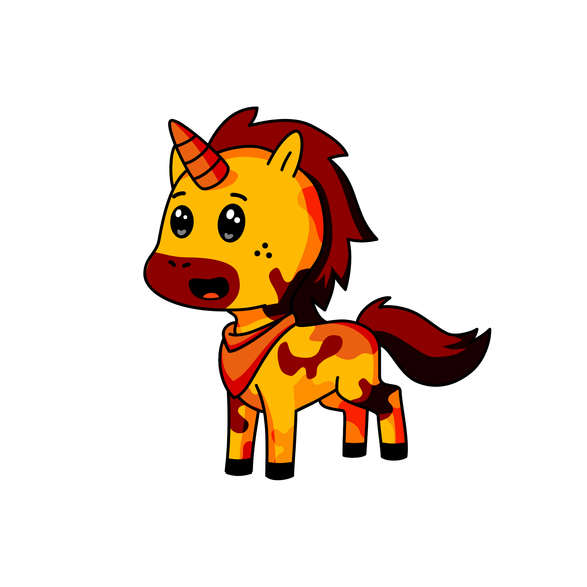 giraffe, the unicorn