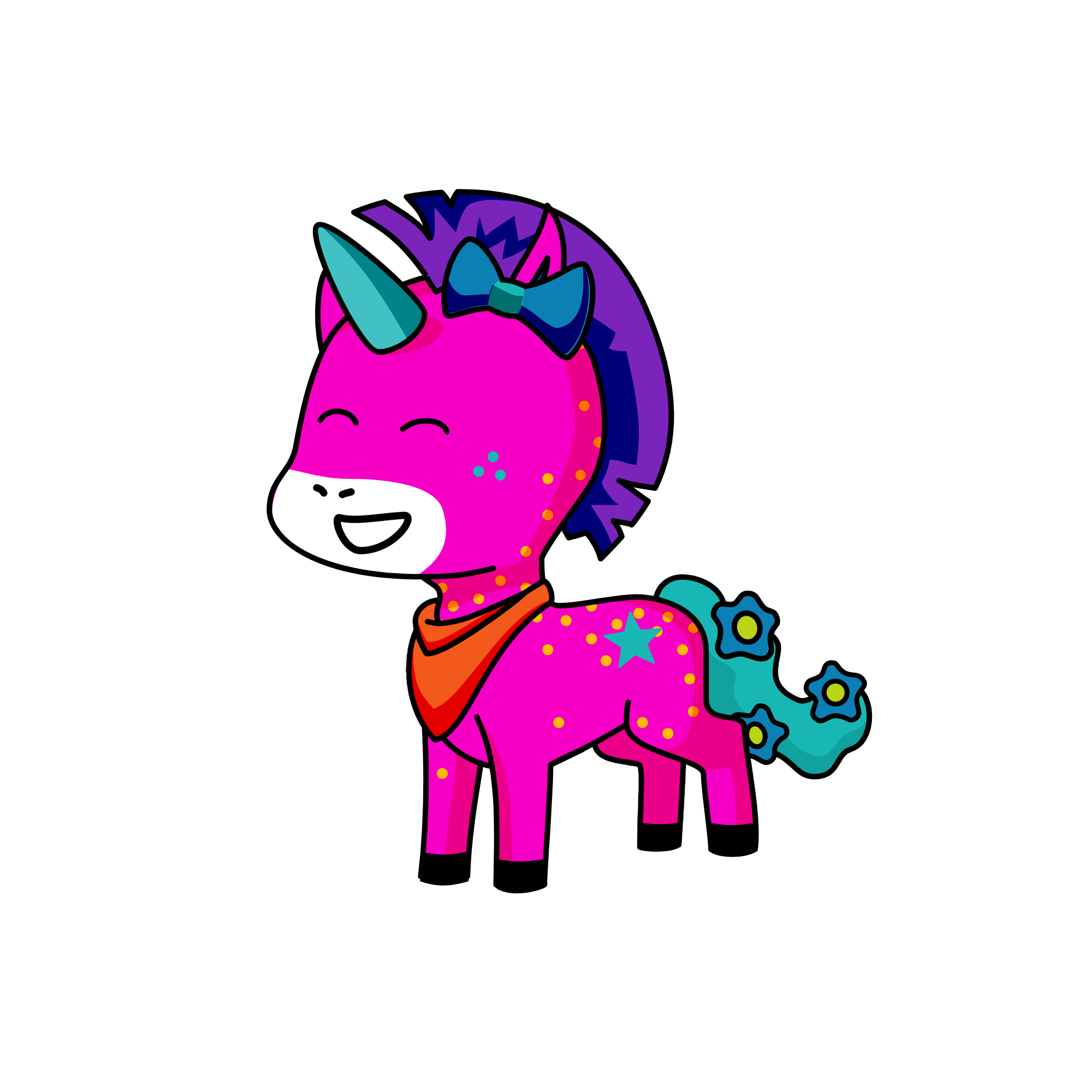 Rainbow Dash, the unicorn