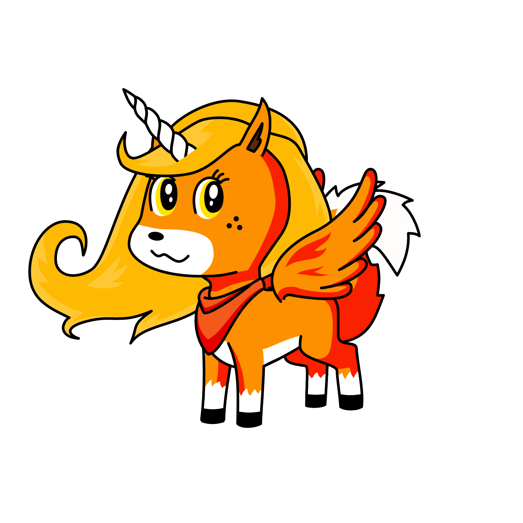 Foxy, the unicorn