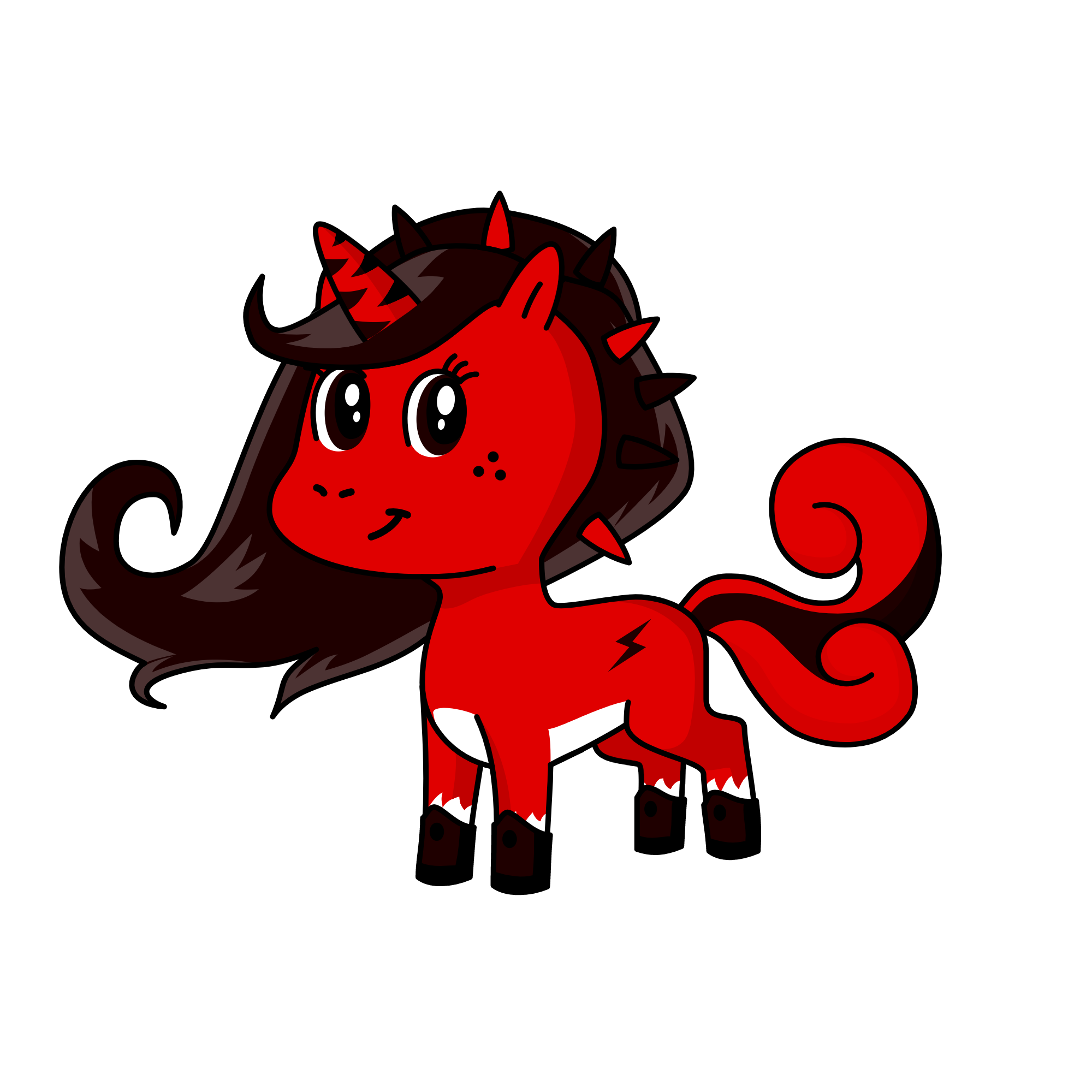 Chill girl, the unicorn