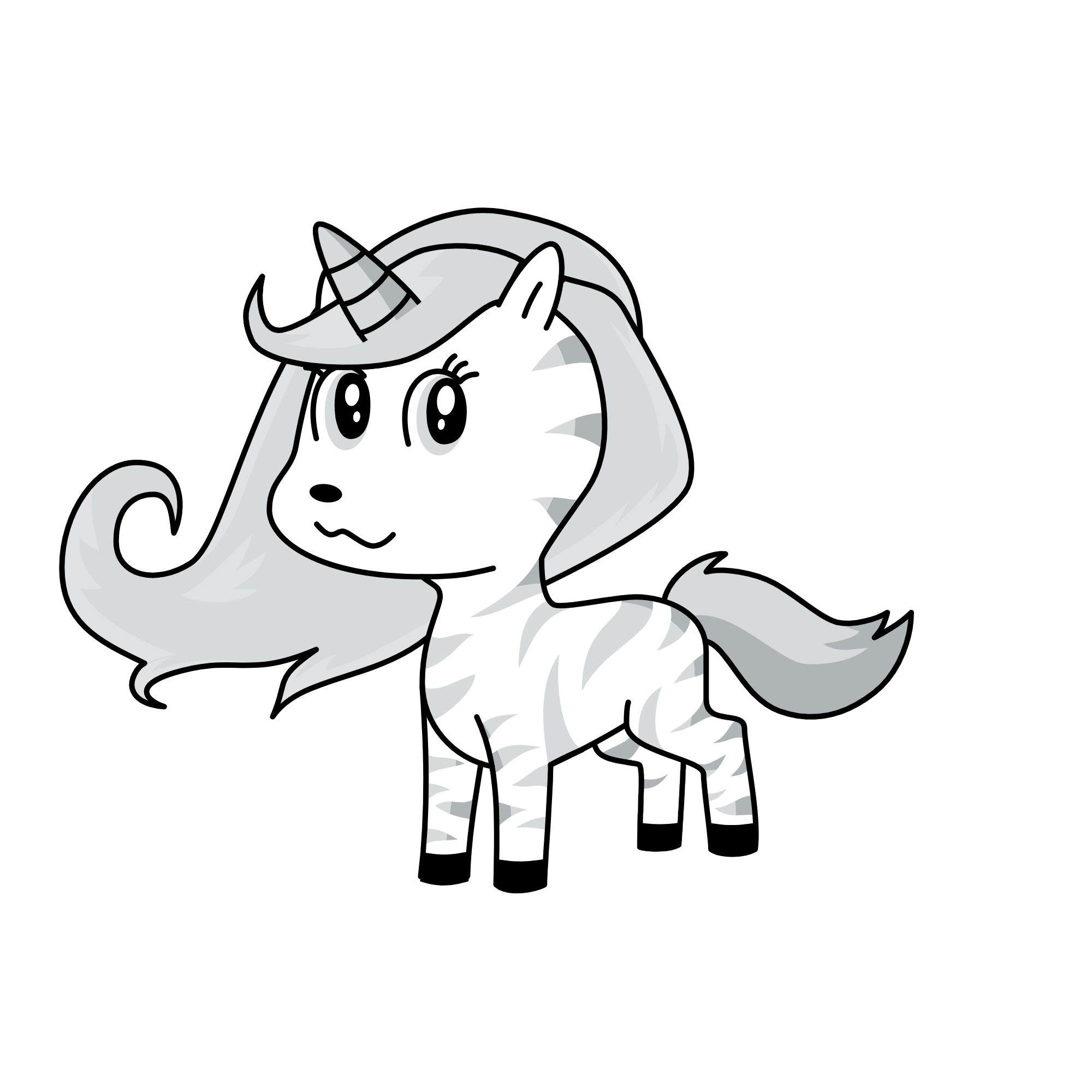 silver, the unicorn