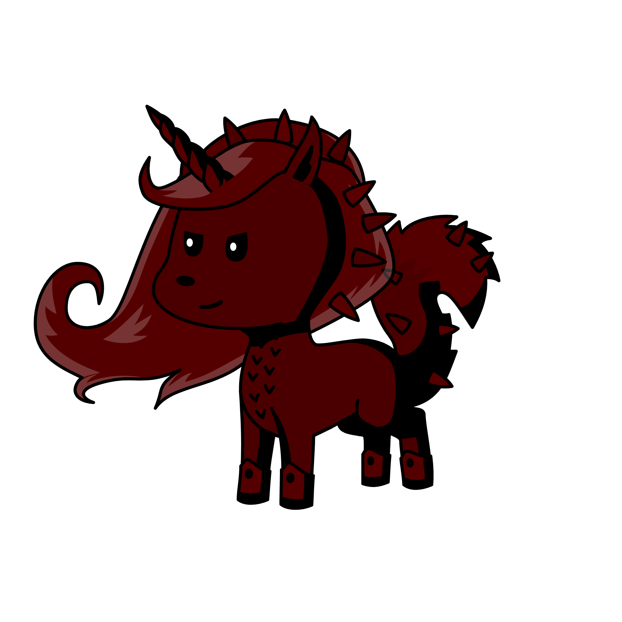 Queen Nightmare, the unicorn