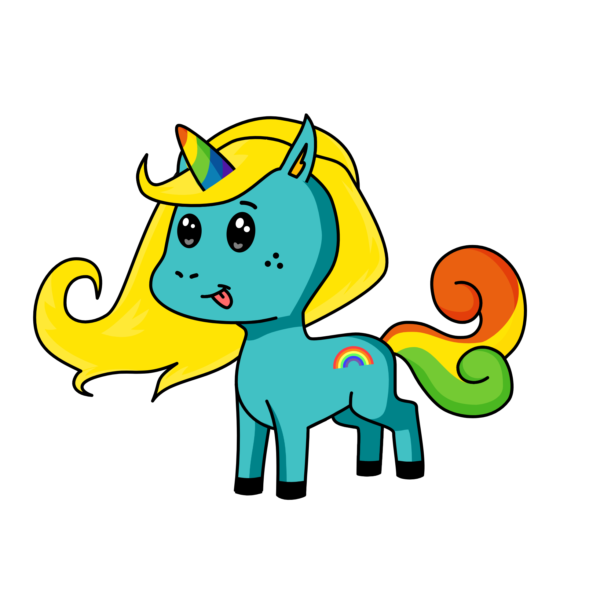Rainbowdash, the unicorn