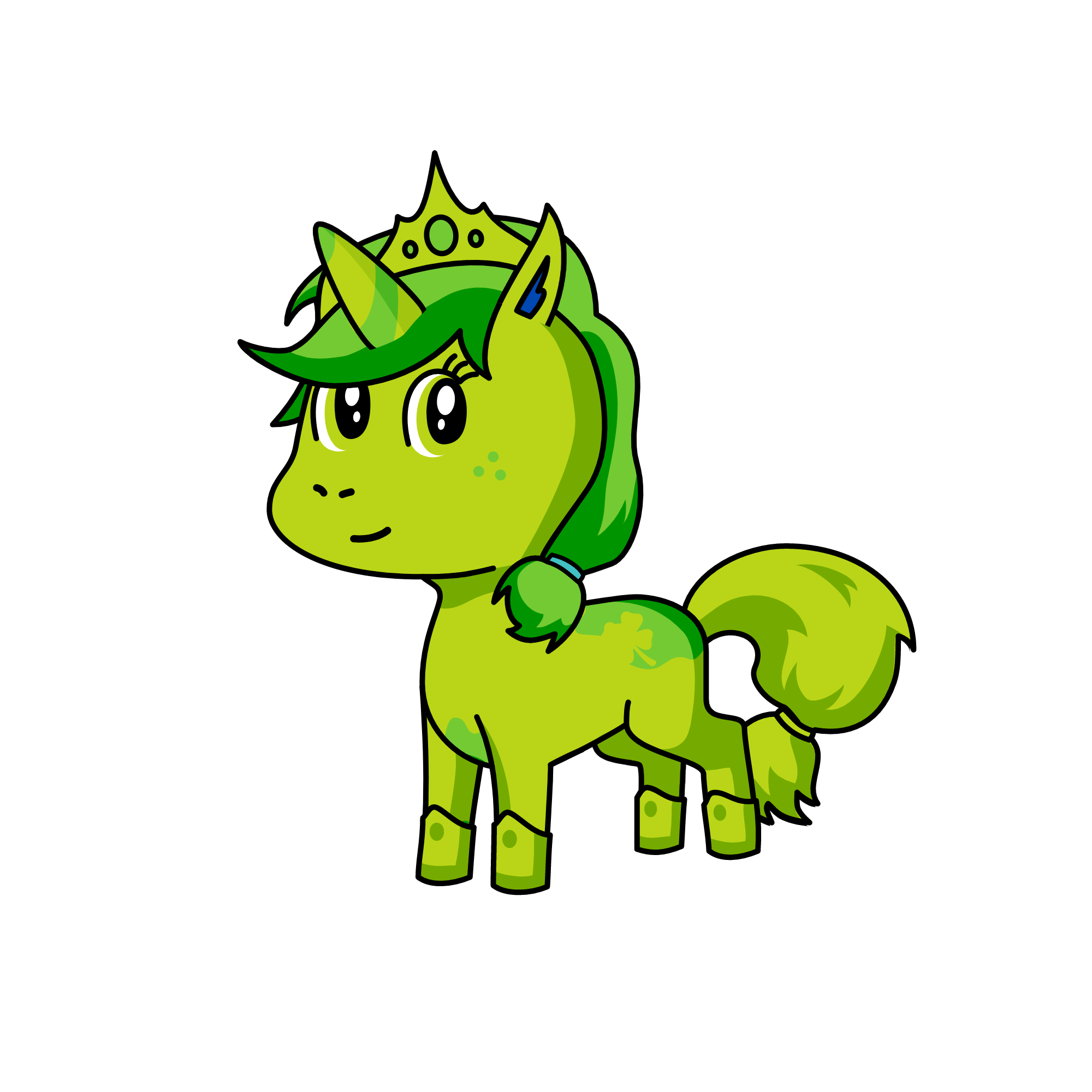 Leprechaun Queen, the unicorn