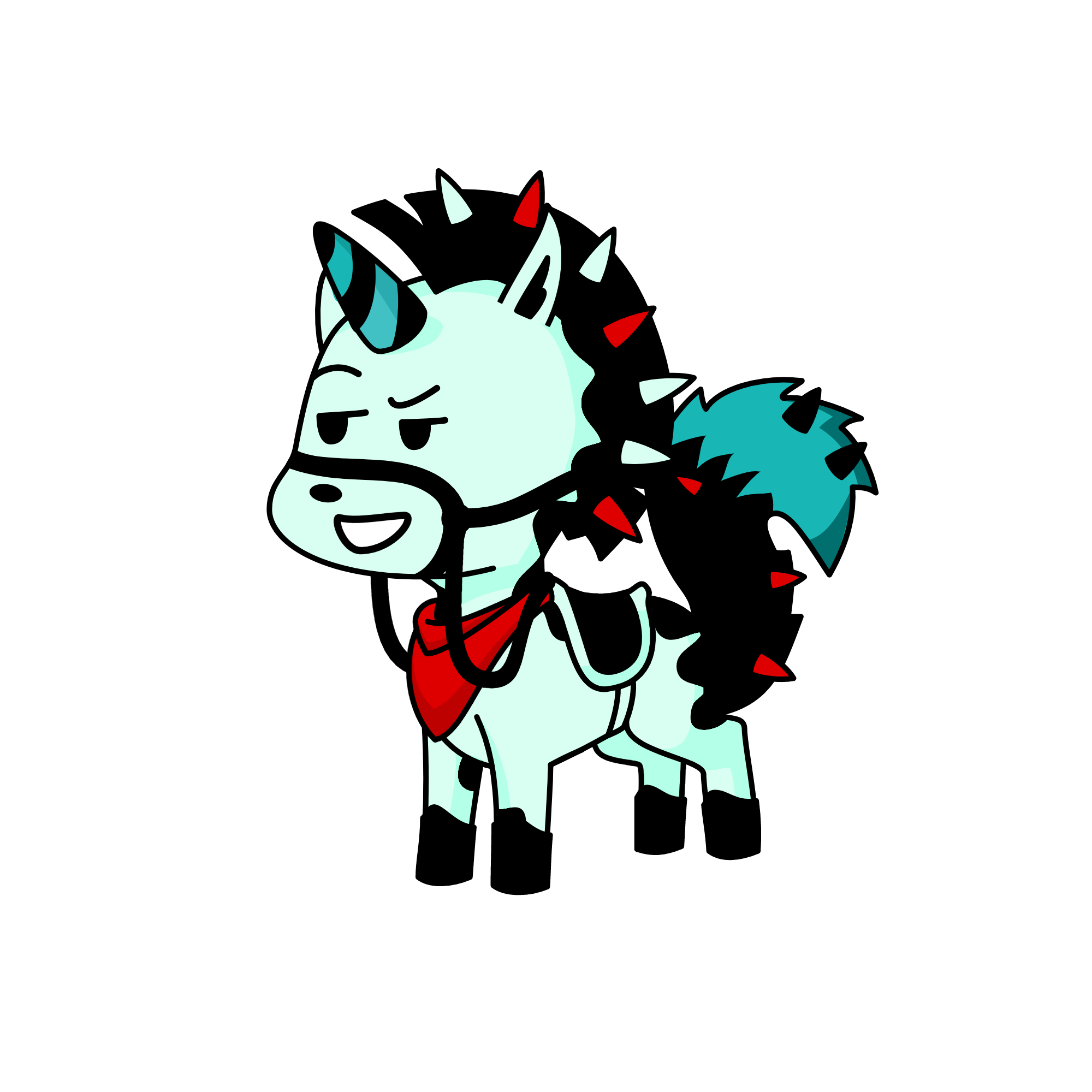 cool guy, the unicorn