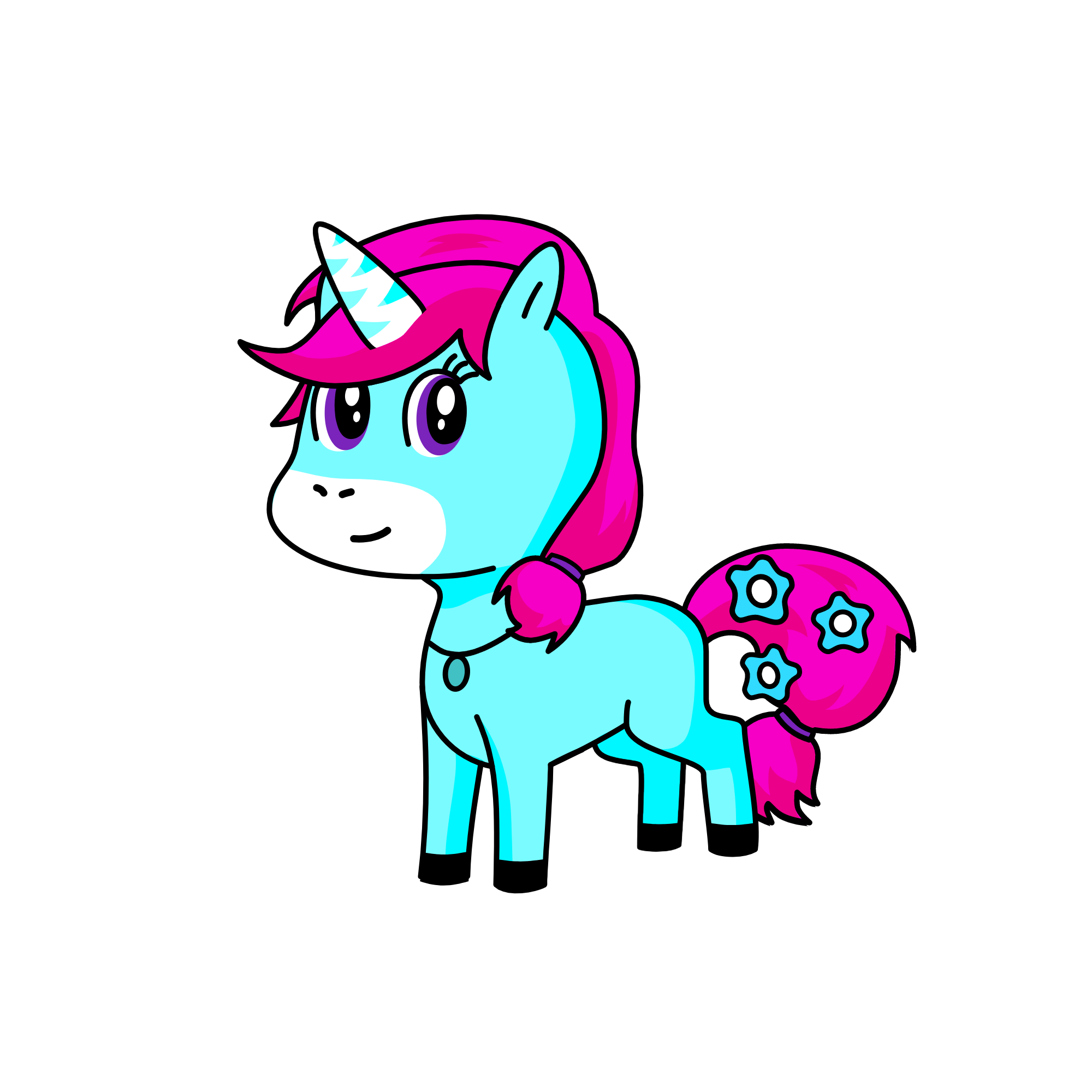 Tealy, the unicorn