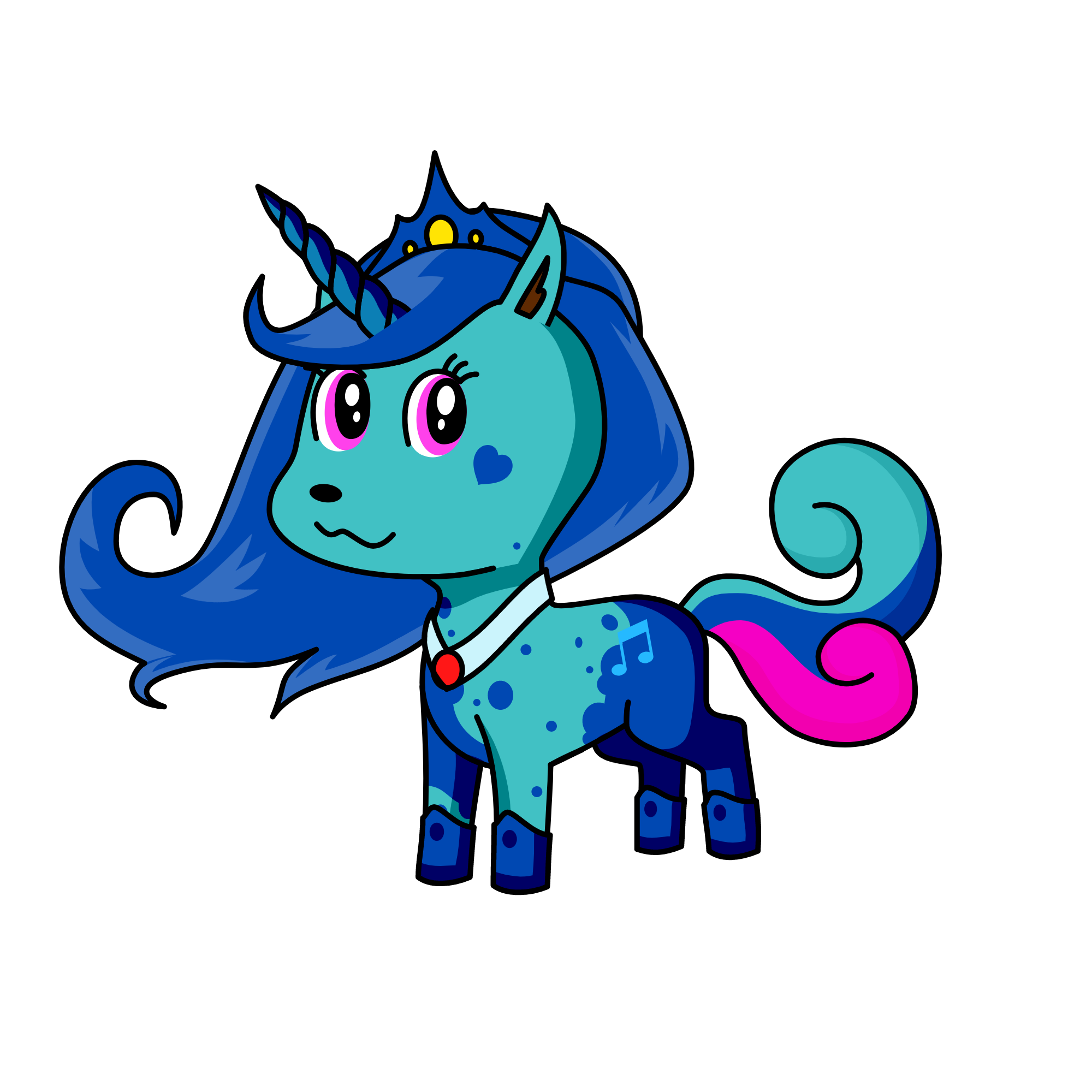 princess of the snow snowflake, the unicorn