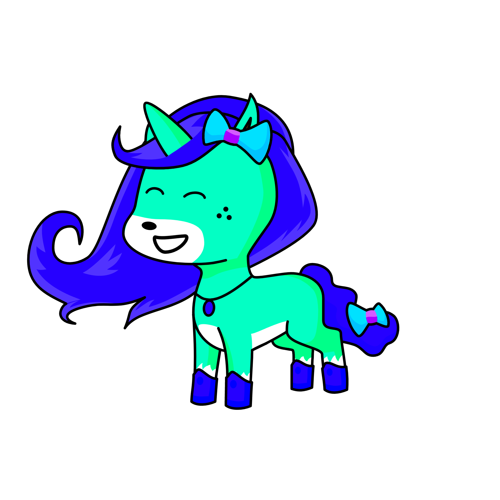 Silver, the unicorn