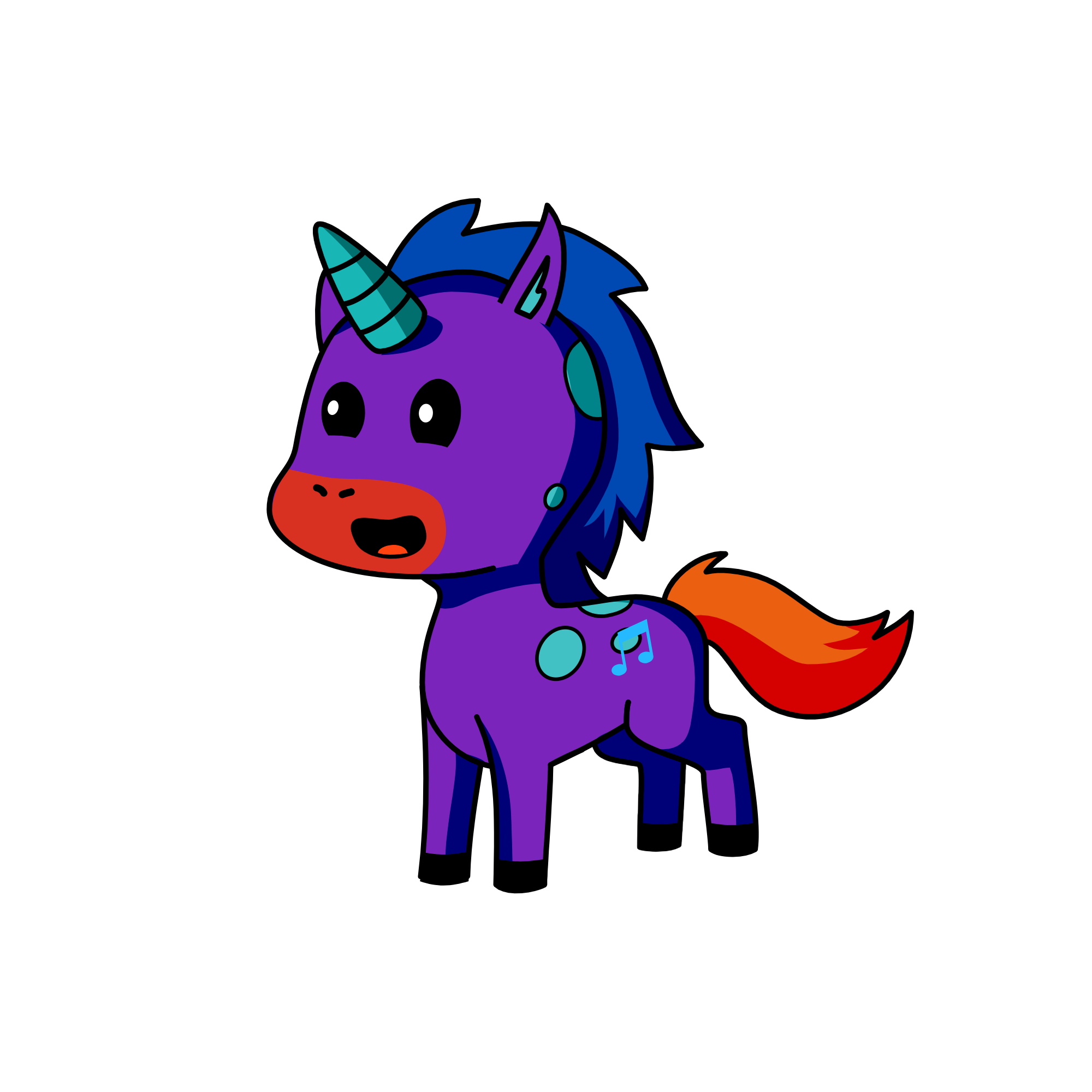 d, the unicorn