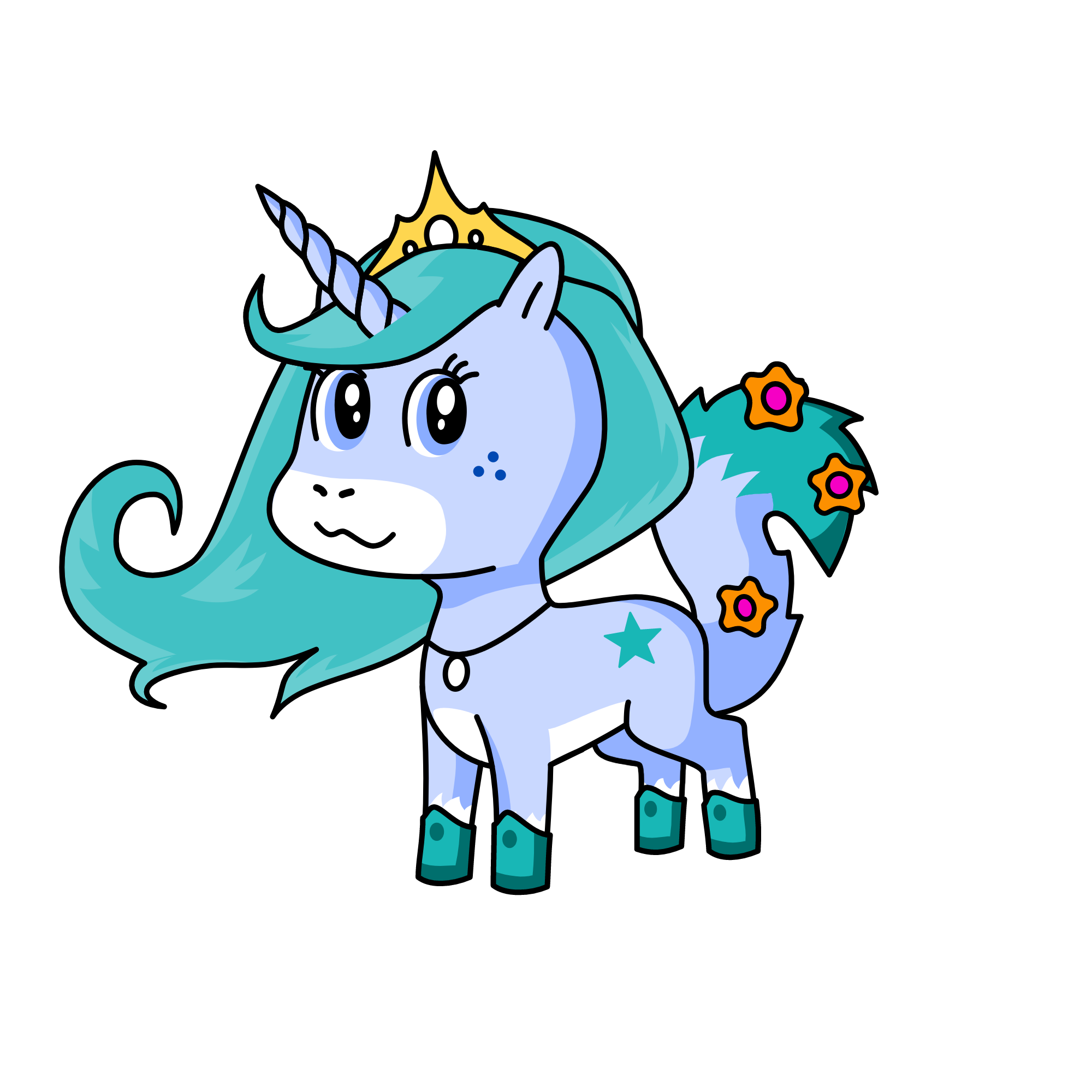 Snowwy, the unicorn