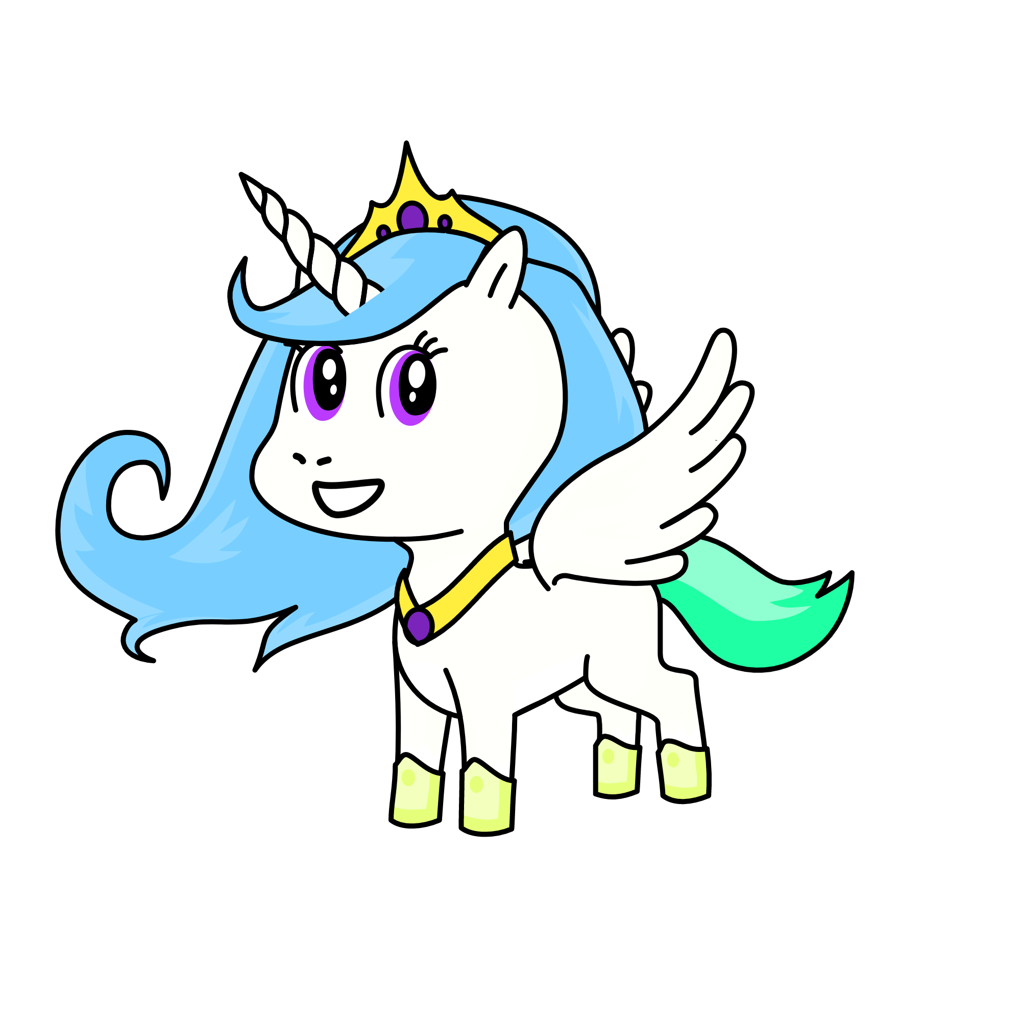 Princess Celestia, the unicorn