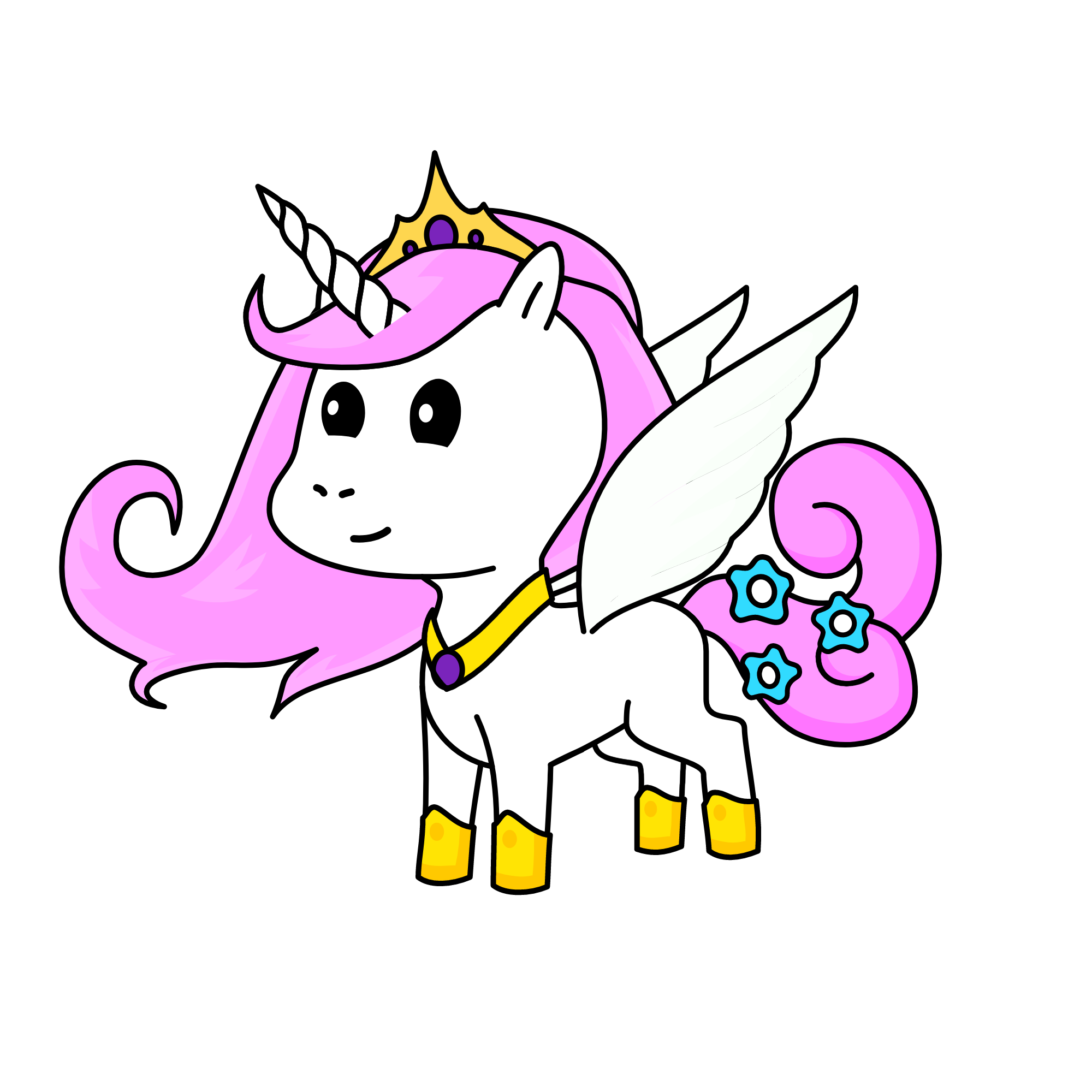 Young princess celestia, the unicorn