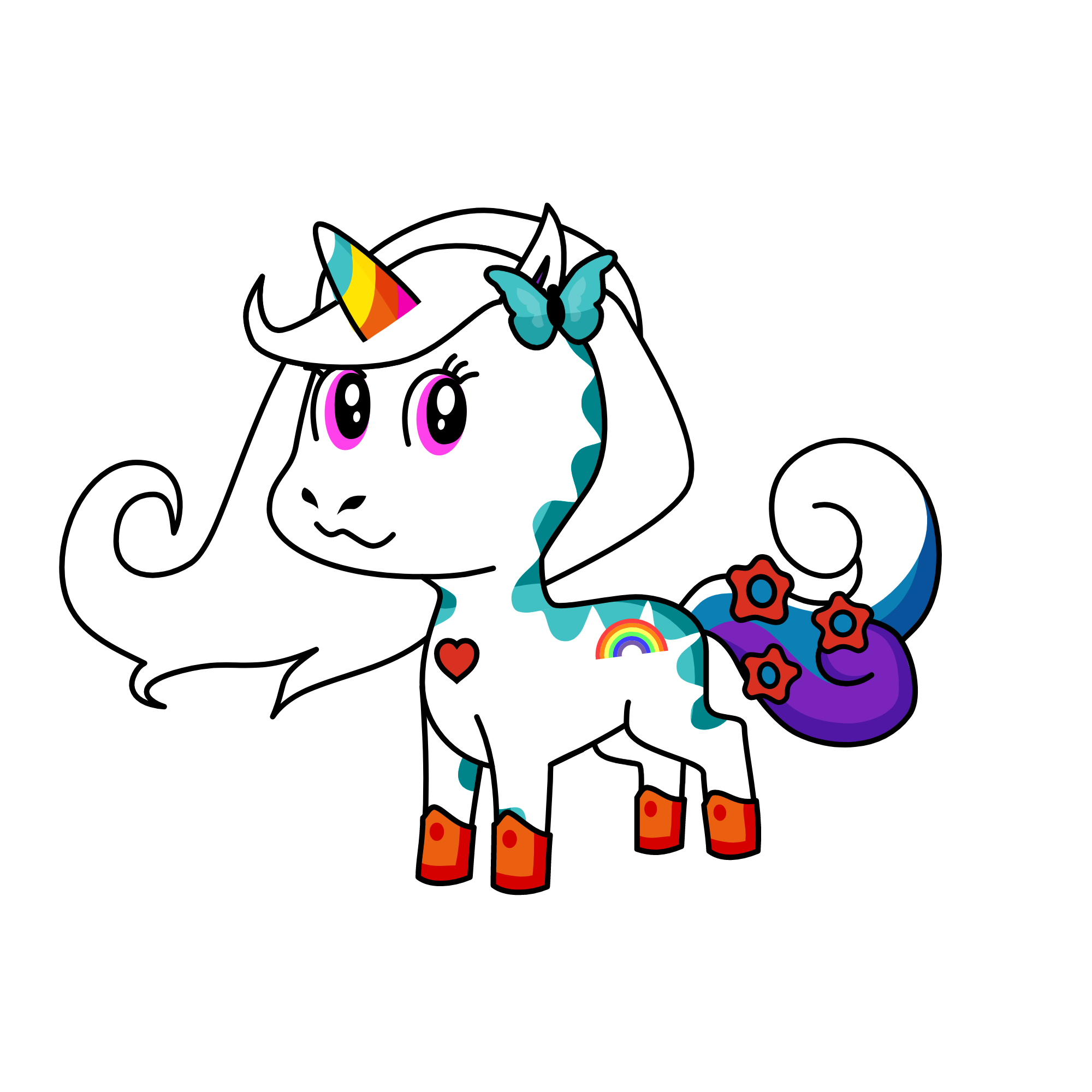 rainbow, the unicorn