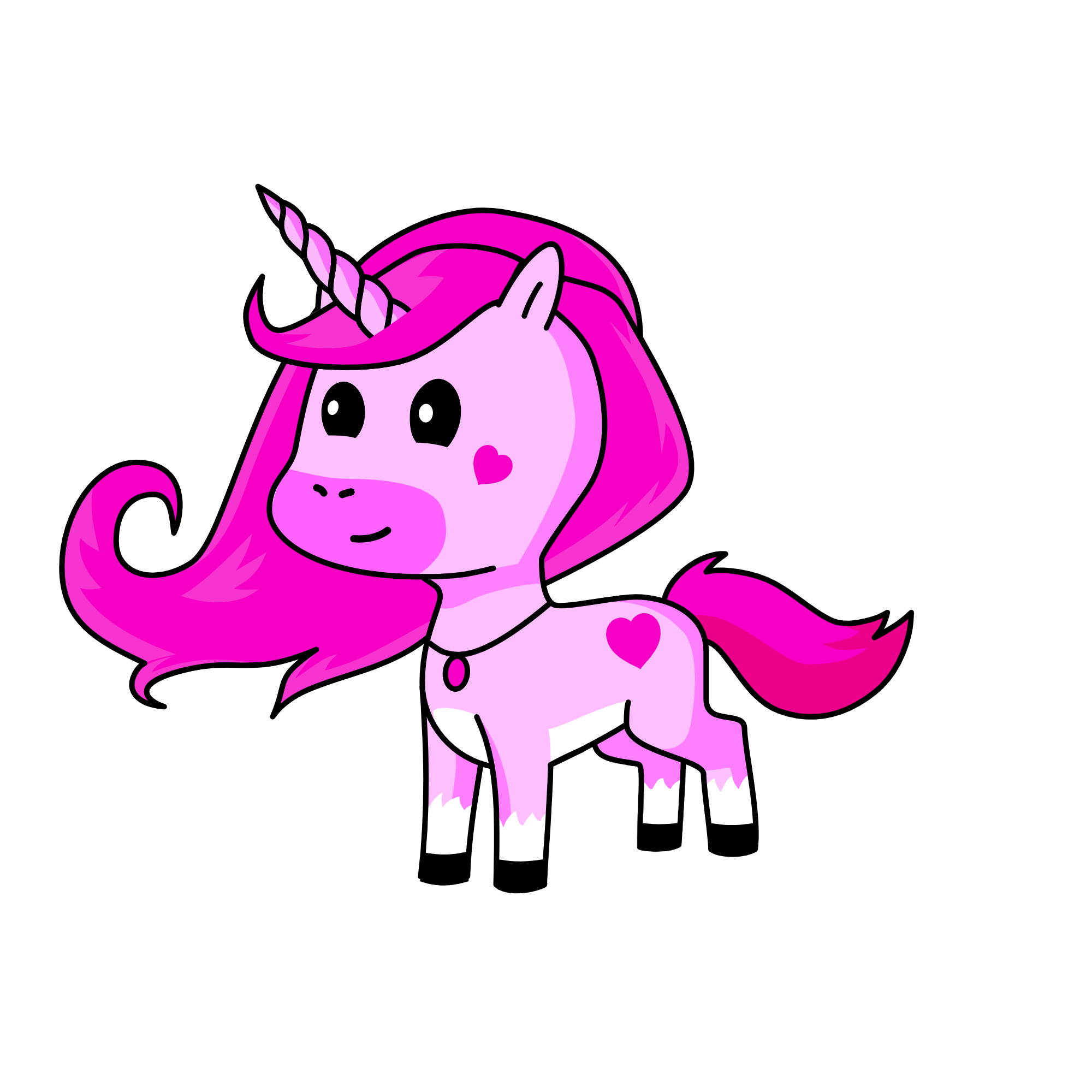 Pinky, the unicorn