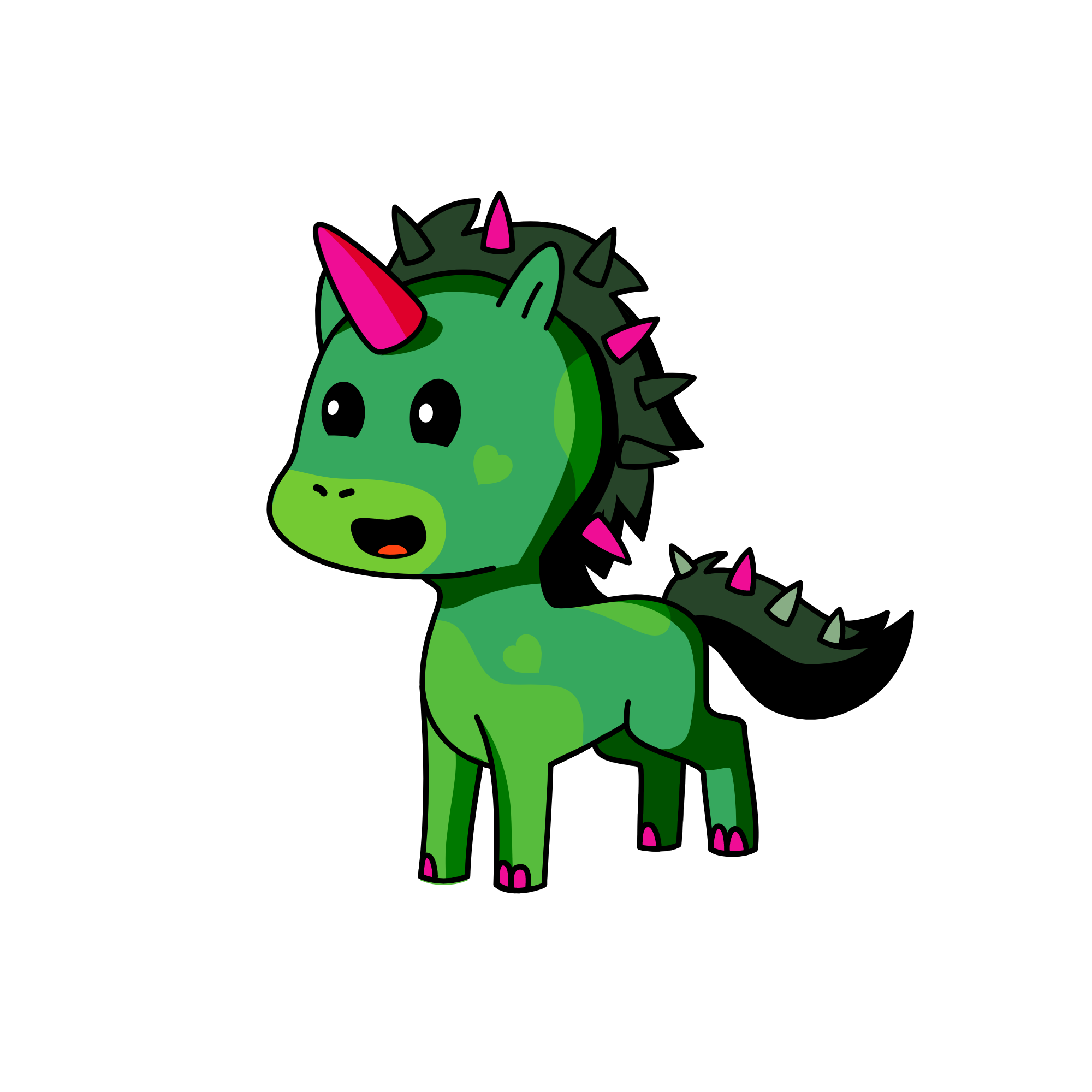 Spiky, the unicorn