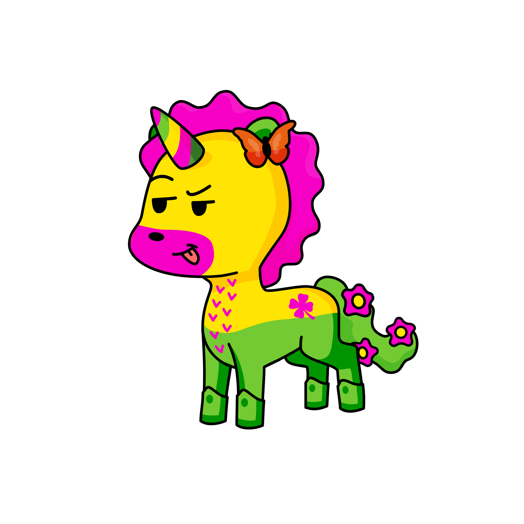 flower, the unicorn