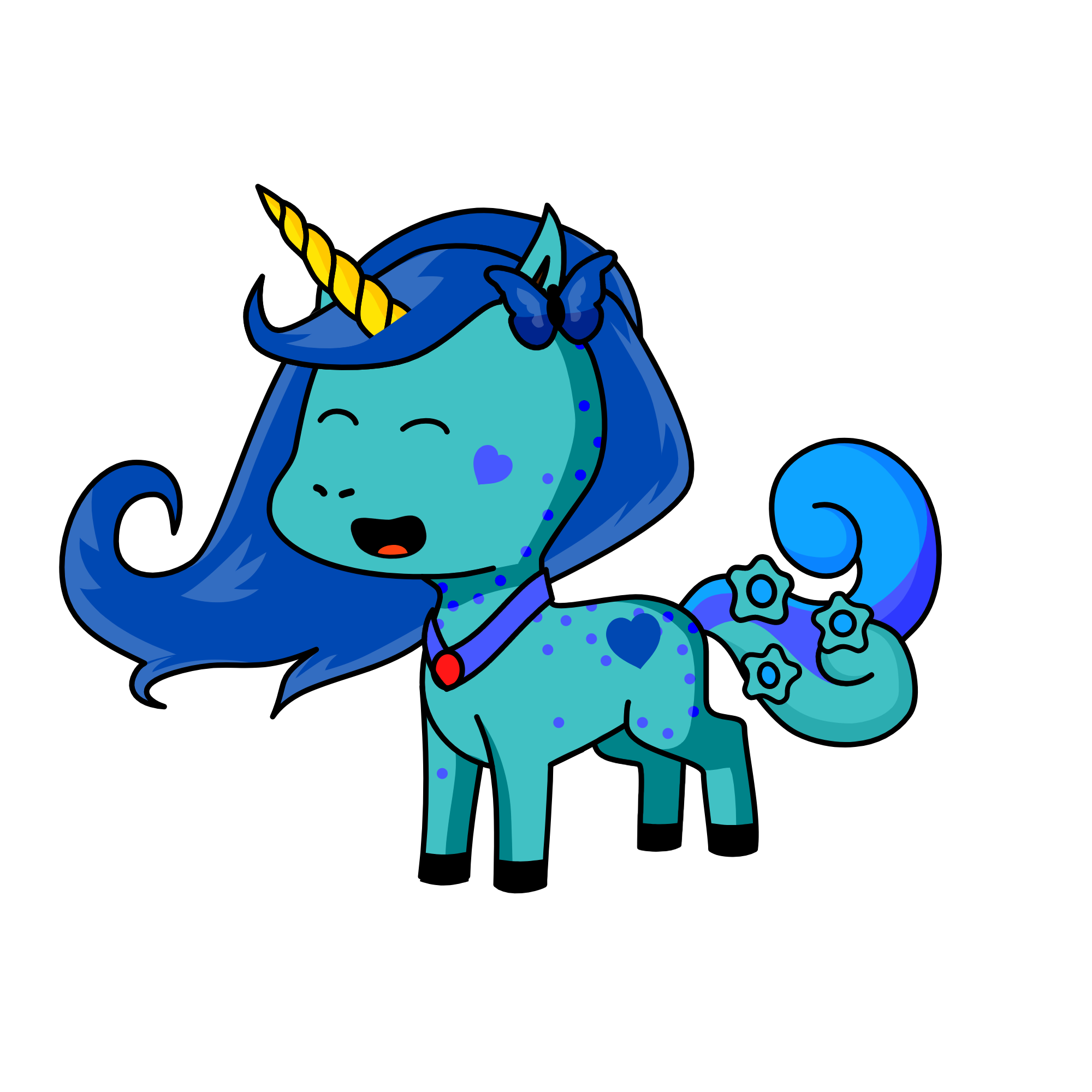 Navy, the unicorn