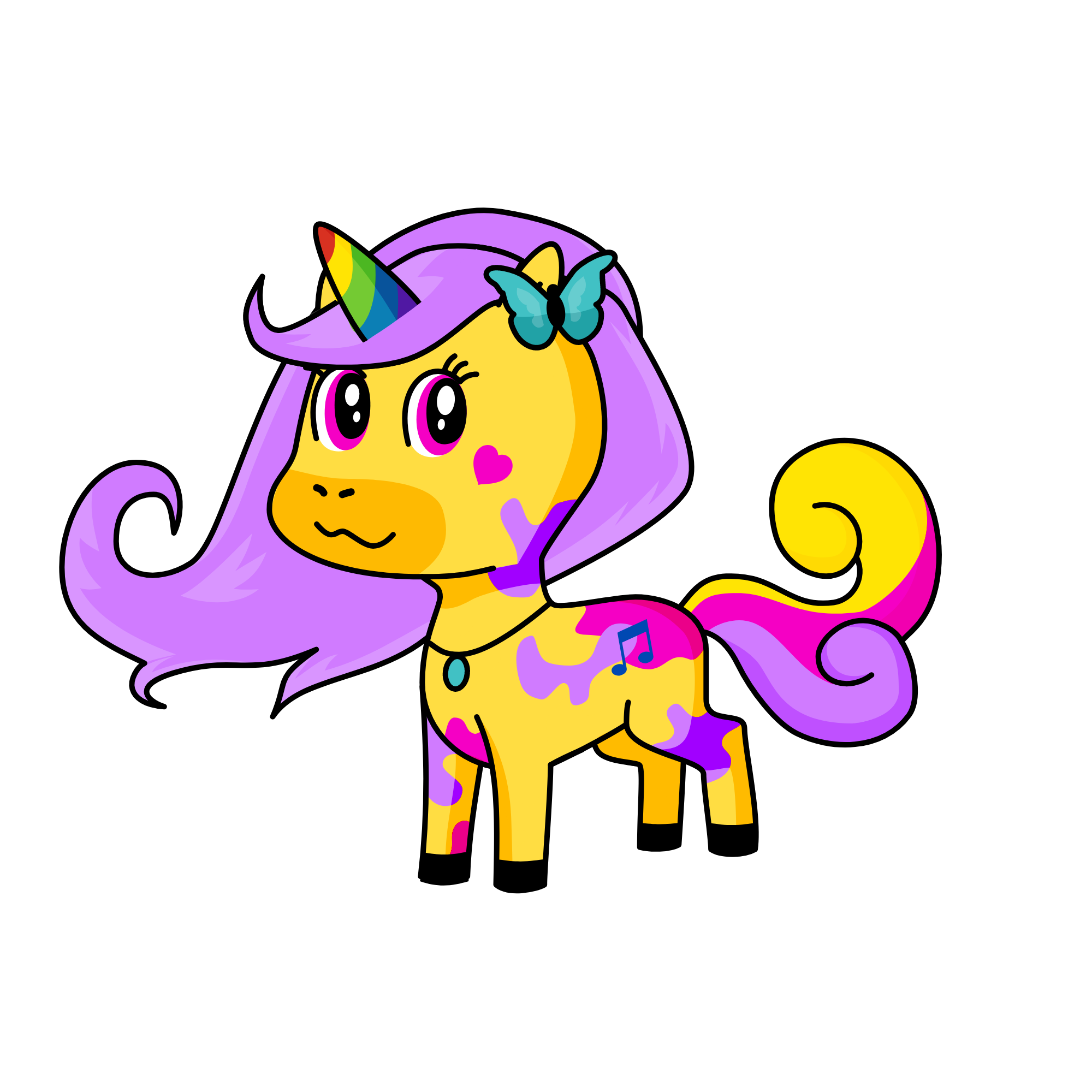 Melody, the unicorn