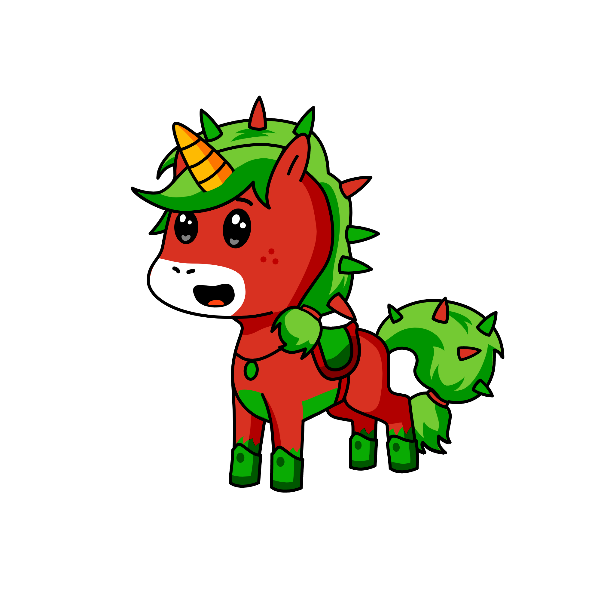 christmas Crash, the unicorn